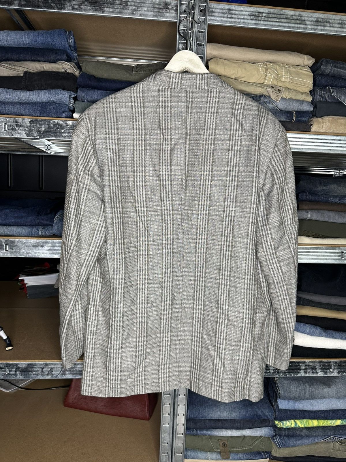 Emporio Armani Emporio Armani Vintage 80s 90s GFT Checked Blazer Jacket Size 50R - 2 Thumbnail