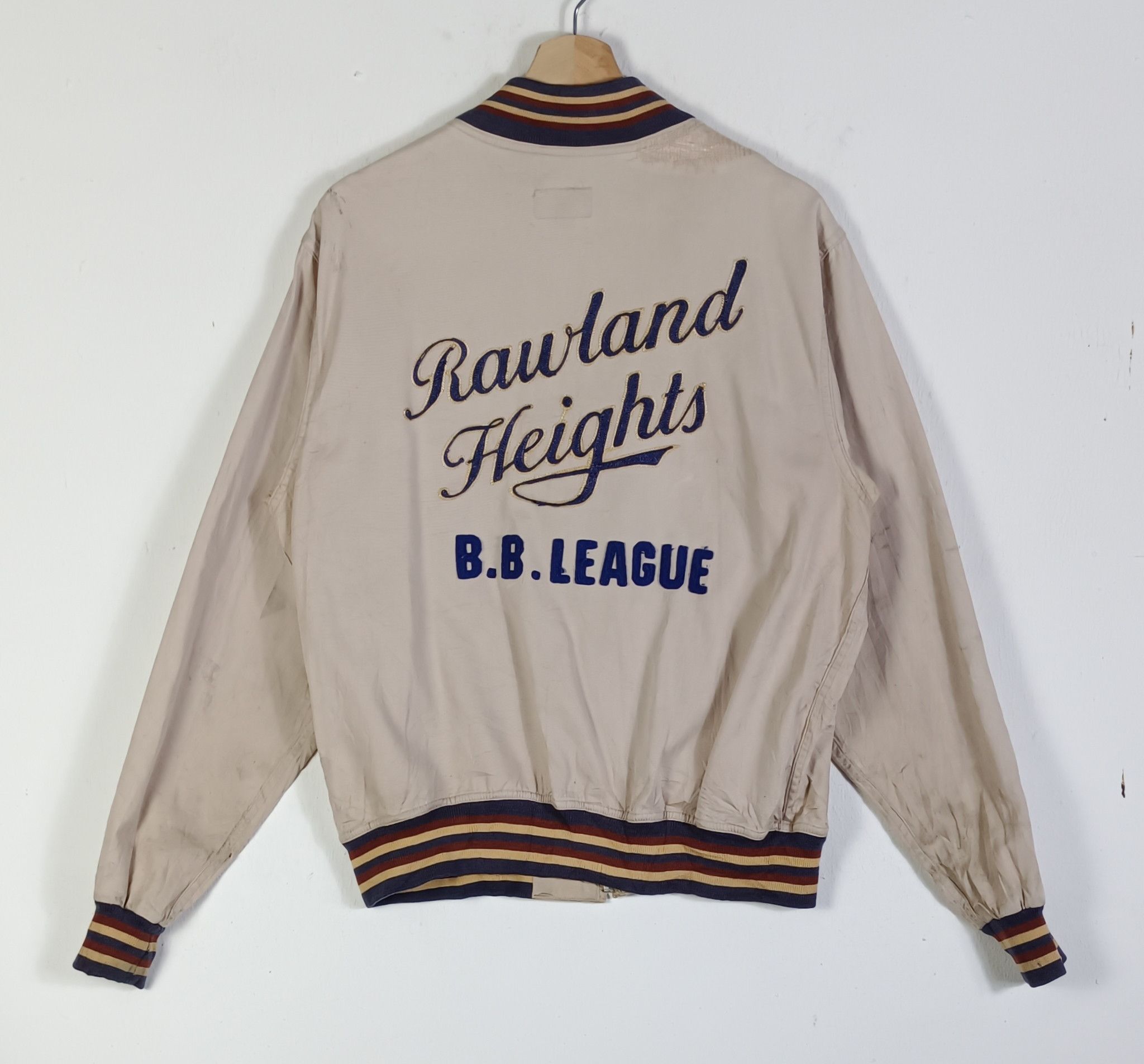 Vintage Vintage💥Sugar Cane Varsity Jacket By Toyo Enterprise Size US L / EU 52-54 / 3 - 1 Thumbnail