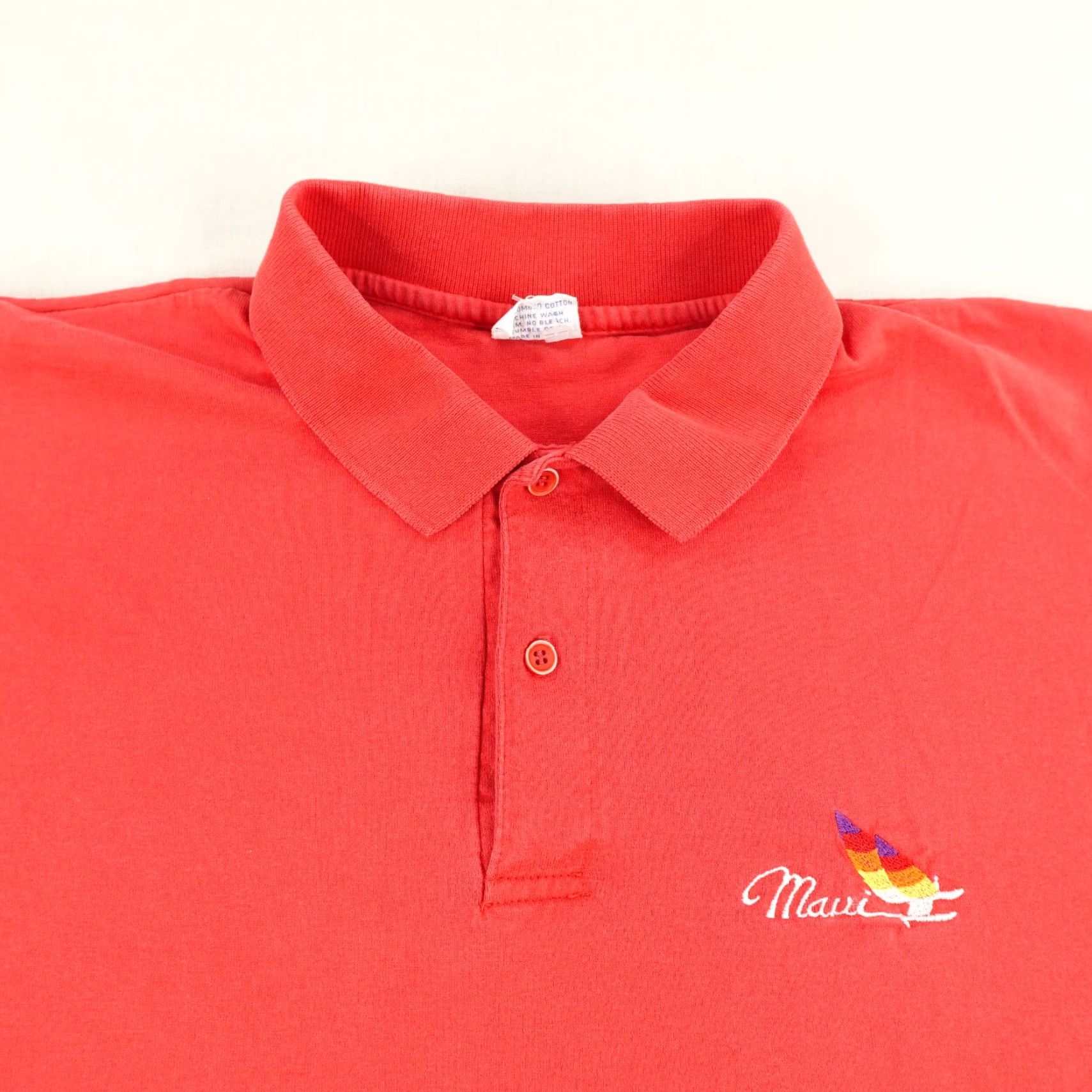 Vintage Vintage Crazy Shirts Polo Shirt Men Large Red 80s Hawaiian Surf Casual Activewear Size US L / EU 52-54 / 3 - 2 Thumbnail