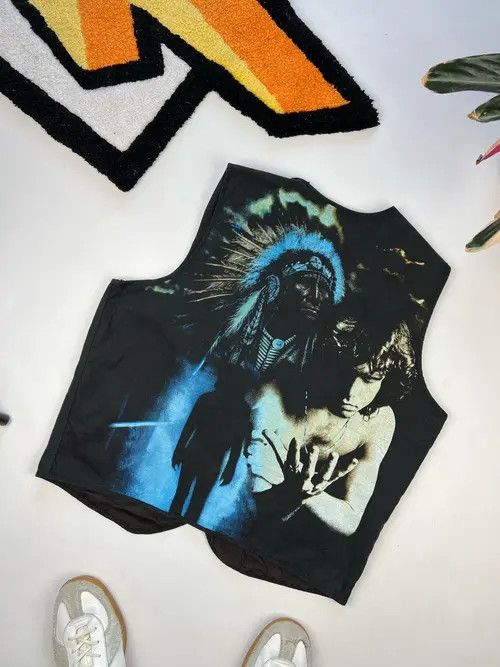 Other Vintage The Doors Jim Morrison Rare Band vest Y2k tank top Size US XL / EU 56 / 4 - 1 Thumbnail