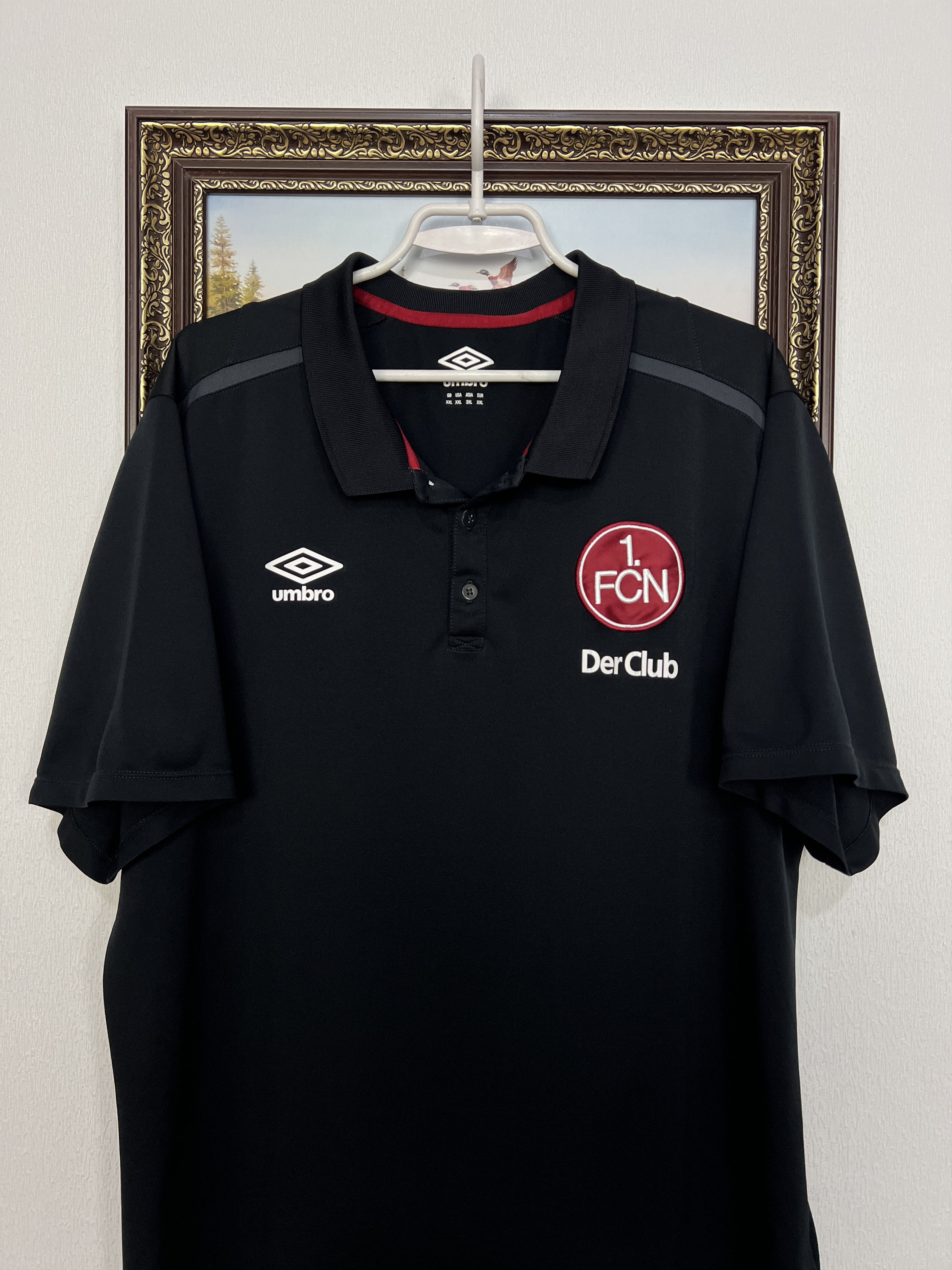 Umbro Nurnberg 1. FCN Football Polo Shirt Soccer Jersey Trikot Size US XXL / EU 58 / 5 - 2 Thumbnail