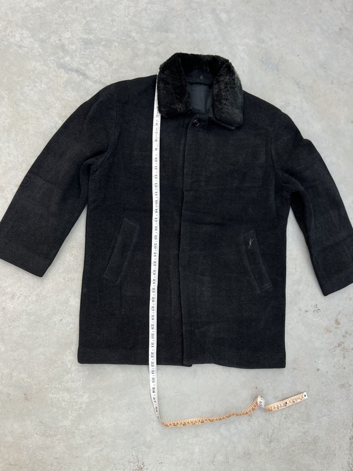 Yves Saint Laurent YVES SAINT LAURENT HEAVY WOOLLEN COAT Size US M / EU 48-50 / 2 - 8 Thumbnail