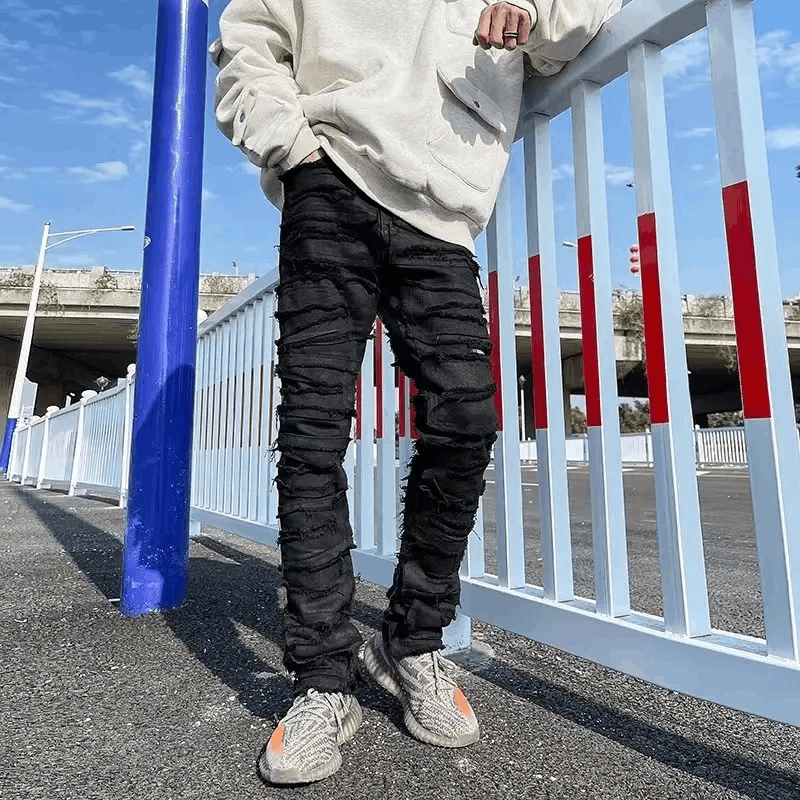 Japanese Brand Destruction Waxed Jeans Size US 28 / EU 44 - 2 Thumbnail