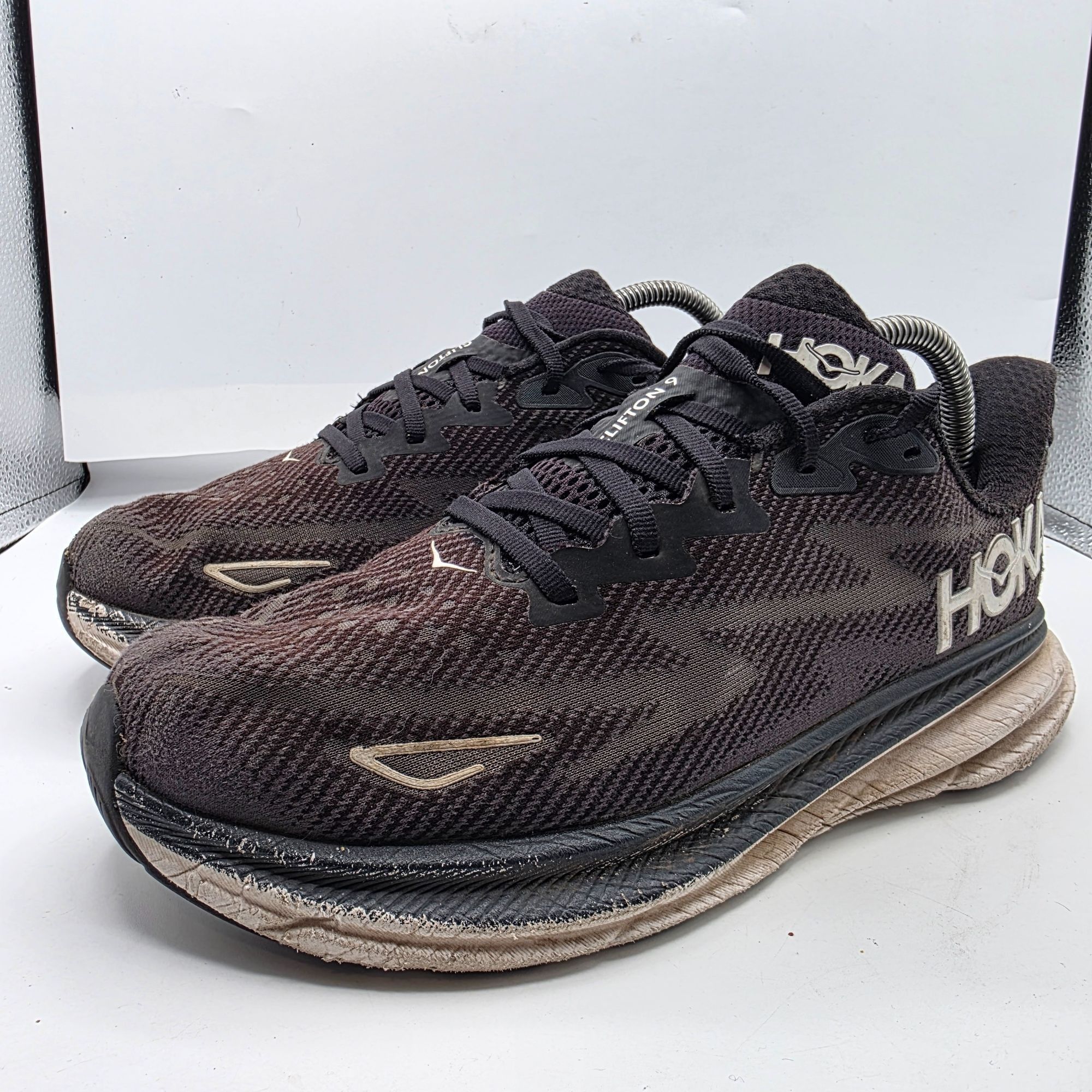 Hoka Hoka Clifton 9 Women Size 9 Wide Black Running Shoes Cushion Size US 9 / IT 39 - 3 Thumbnail