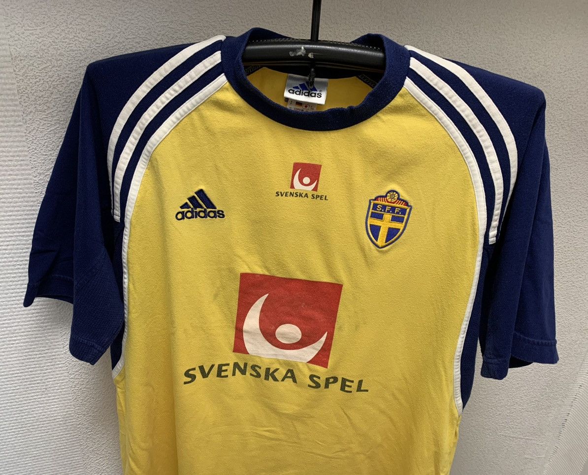 Adidas Adidas vintage soccer jersey Sweden svenska spel L as Size US L / EU 52-54 / 3 - 2 Thumbnail