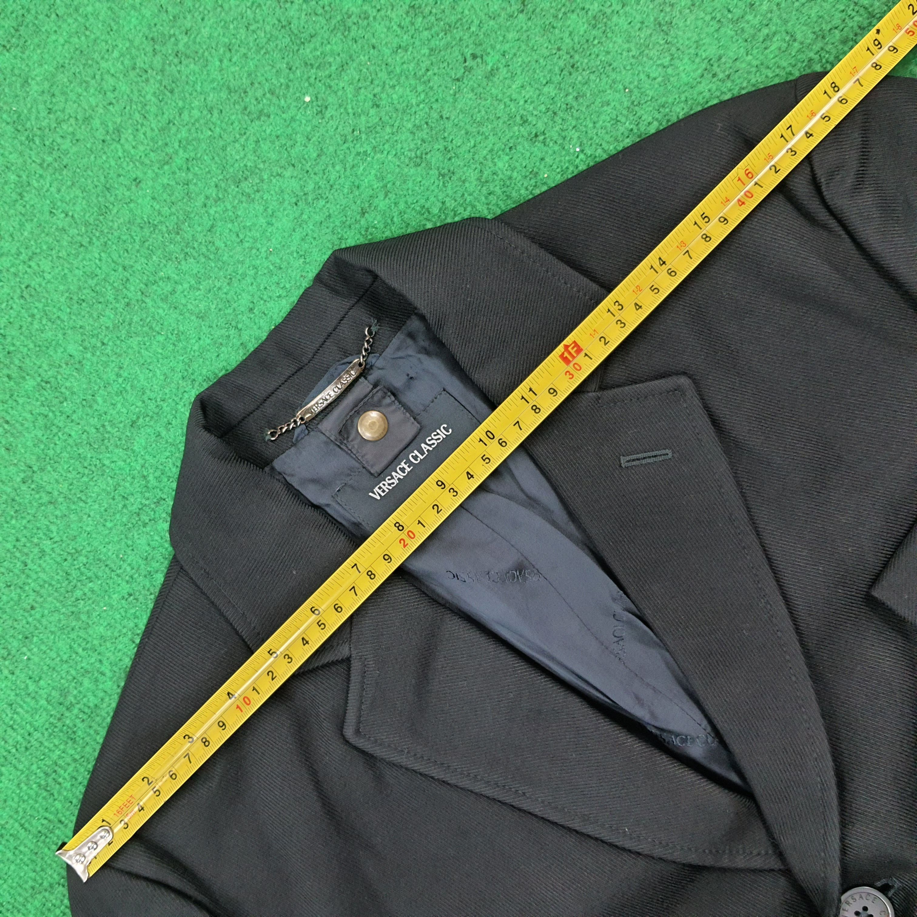 Versace × Vintage Vintage Versace Classic Italian Designer Trench Jacket Size US M / EU 48-50 / 2 - 11 Thumbnail
