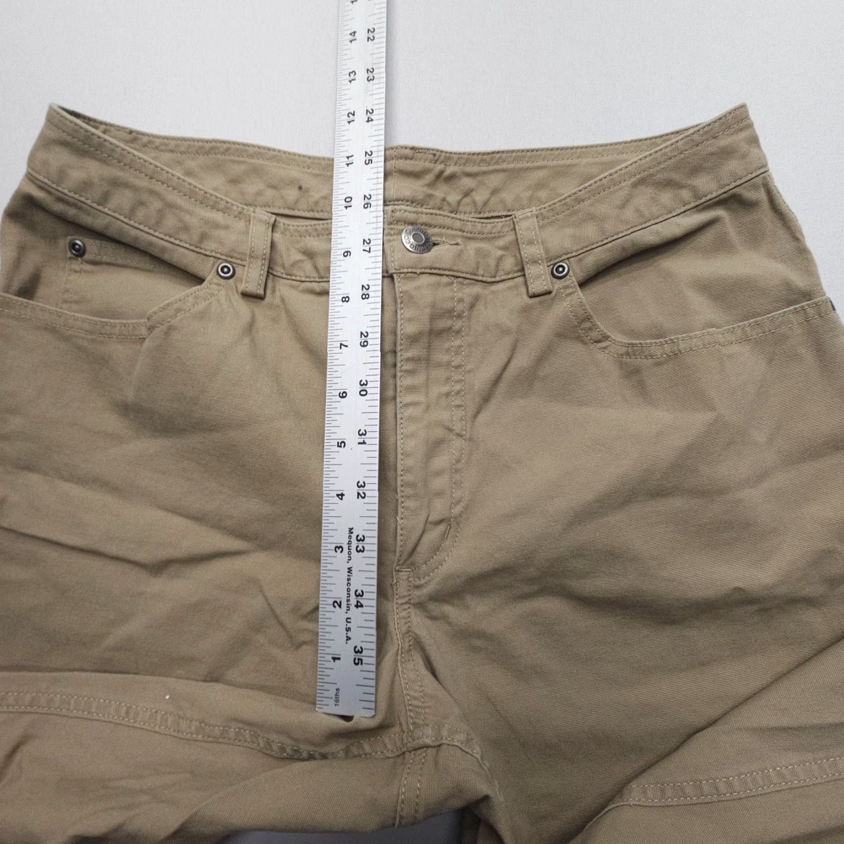 Vintage Duluth DuluthFlex Fire Hose Work Pants Womens 10 x 31 Tan Chino Stretch Pockets Casual, Workwear Modern Regular Size 10 Beige/Khaki Womens Size 32" / US 10 / IT 46 - 7 Thumbnail