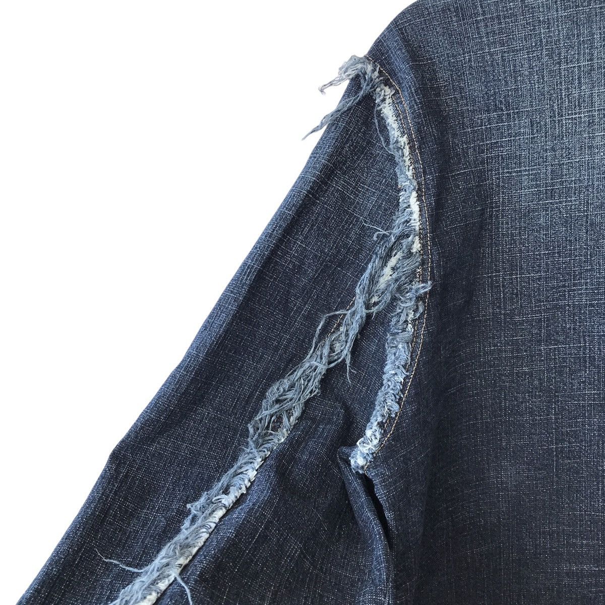 Diesel × Vintage Diesel Y2K Distressed Processed Stretchable Denim Jacket Size US M / EU 48-50 / 2 - 7 Thumbnail