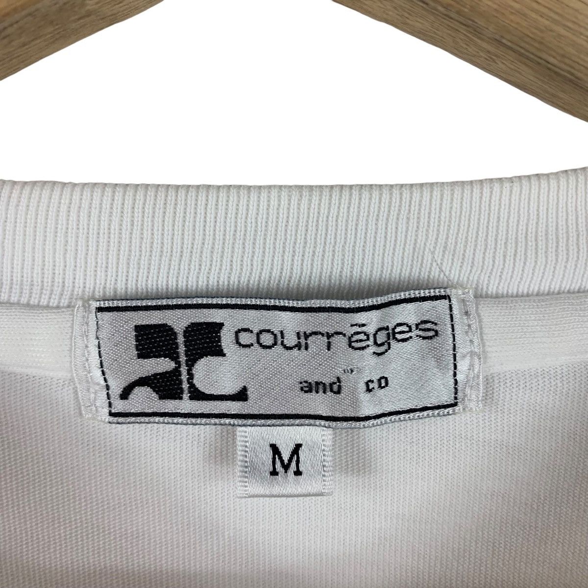 Courreges × Designer Vintage COURREGES sports futur spellout logo tee Size US M / EU 48-50 / 2 - 3 Thumbnail