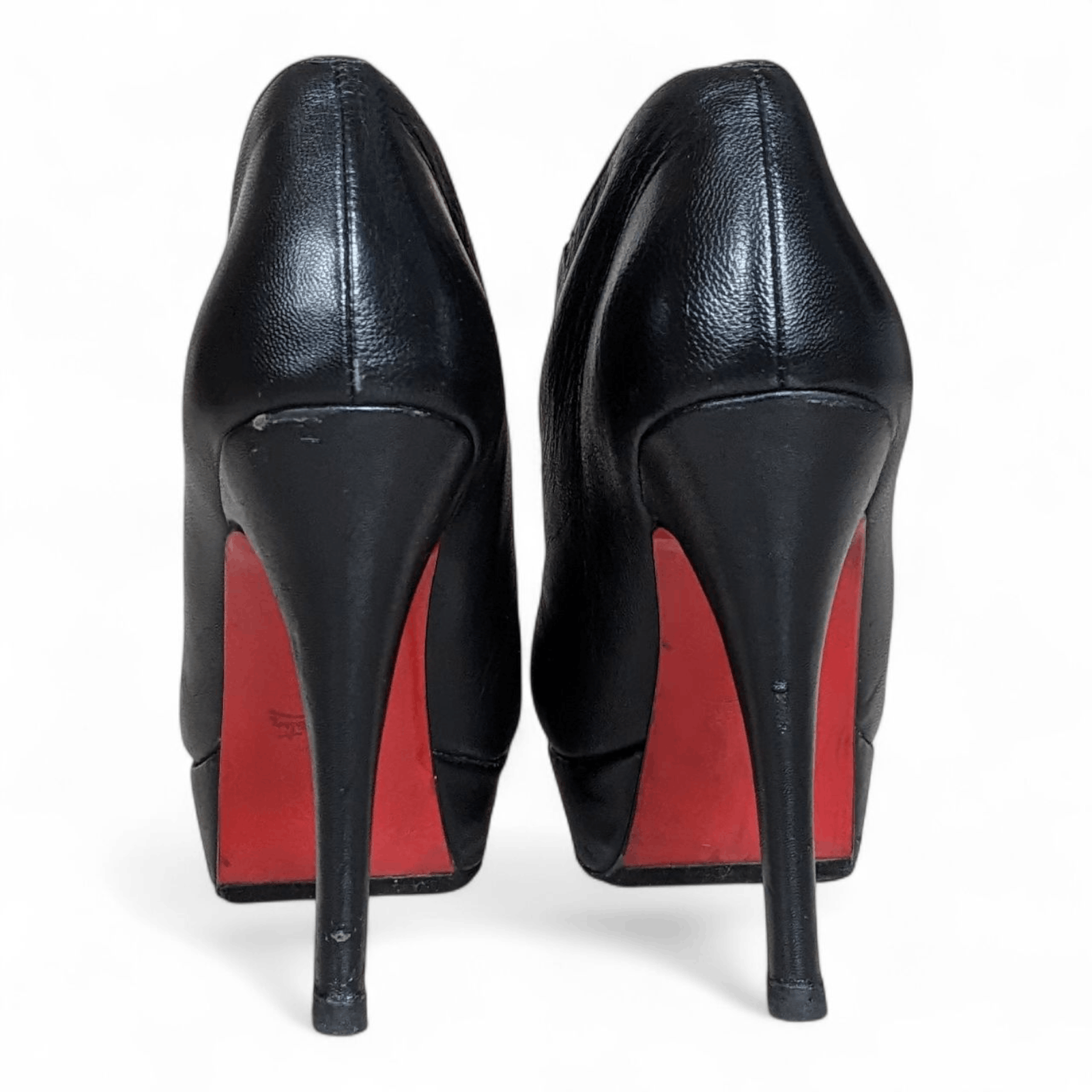 Christian Louboutin Christian Louboutin Black Leather Heels (Size 37) Size US 7 / IT 37 - 7 Thumbnail