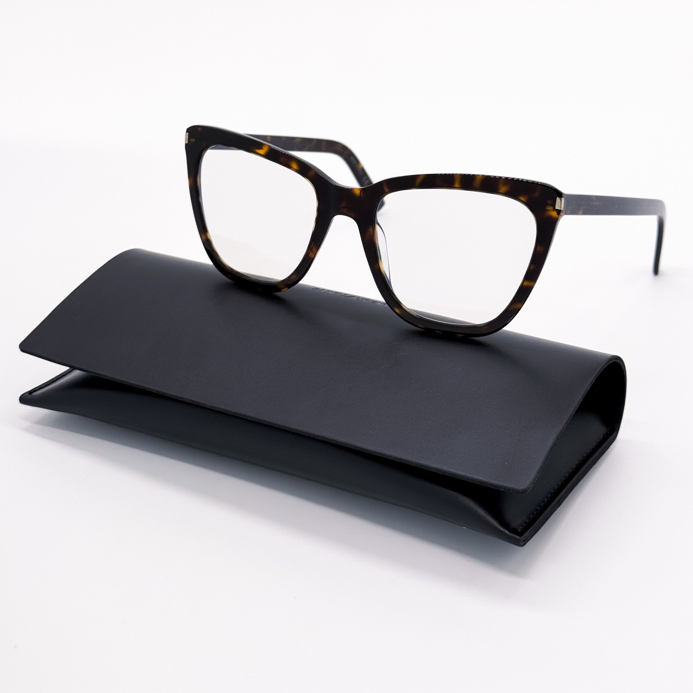Yves Saint Laurent NEW SAINT LAURENT SL 548 SLIM 007 HAVANA WOMEN EYEGLASSES Size ONE SIZE - 1 Thumbnail