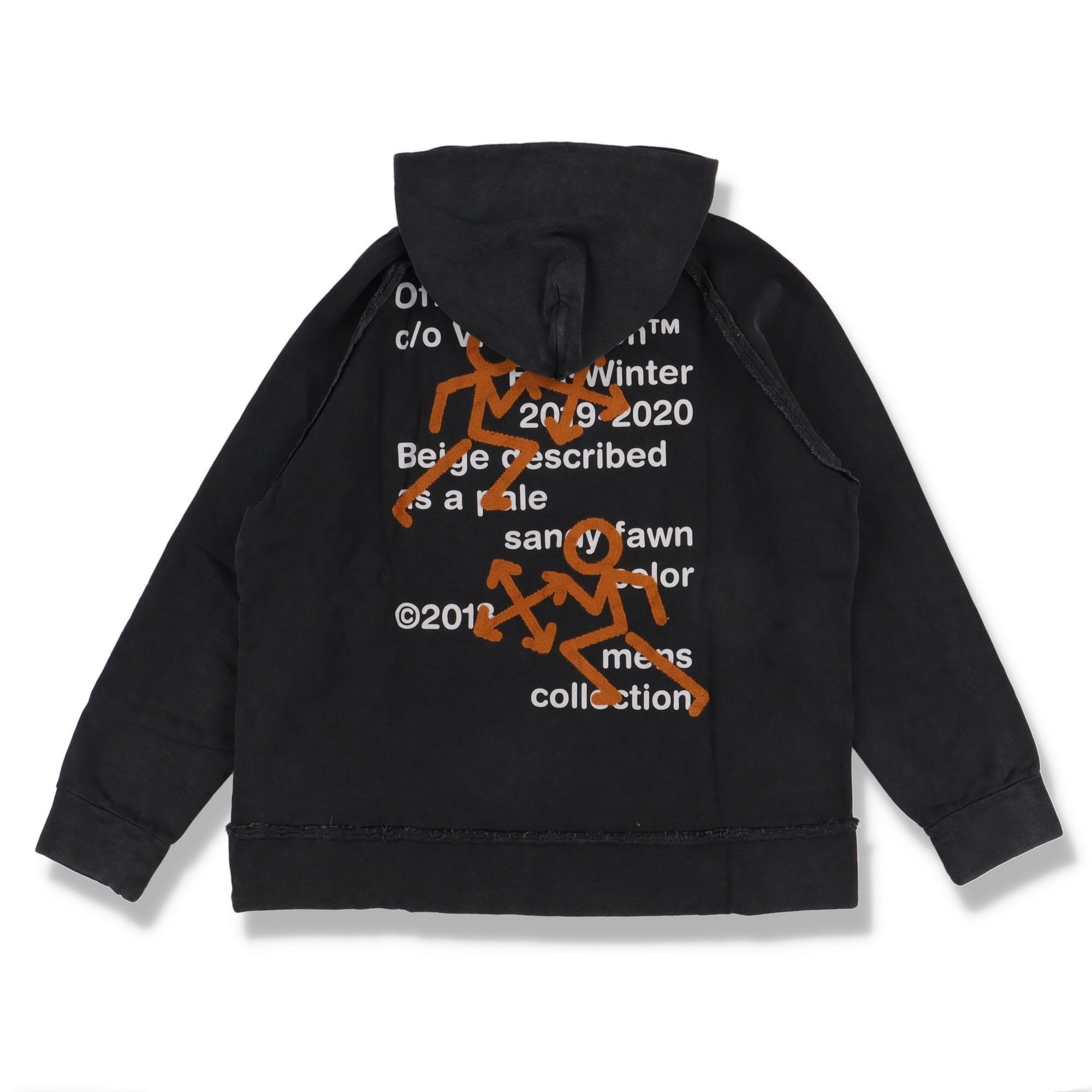Off-White Washed Black Pictogram Incompiuto Oversized Logo Hoodie Size S / US 4 / IT 40 - 5 Thumbnail