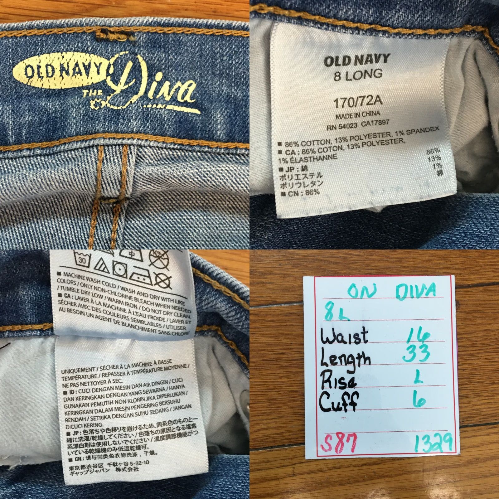 Old Navy Old Navy Jeans Women Flat Front Low Rise Straight Leg Blue Size 8L Long 32 in Waist 5-Pocket Denim Boots? Size 30" / US 8 / IT 44 - 8 Thumbnail