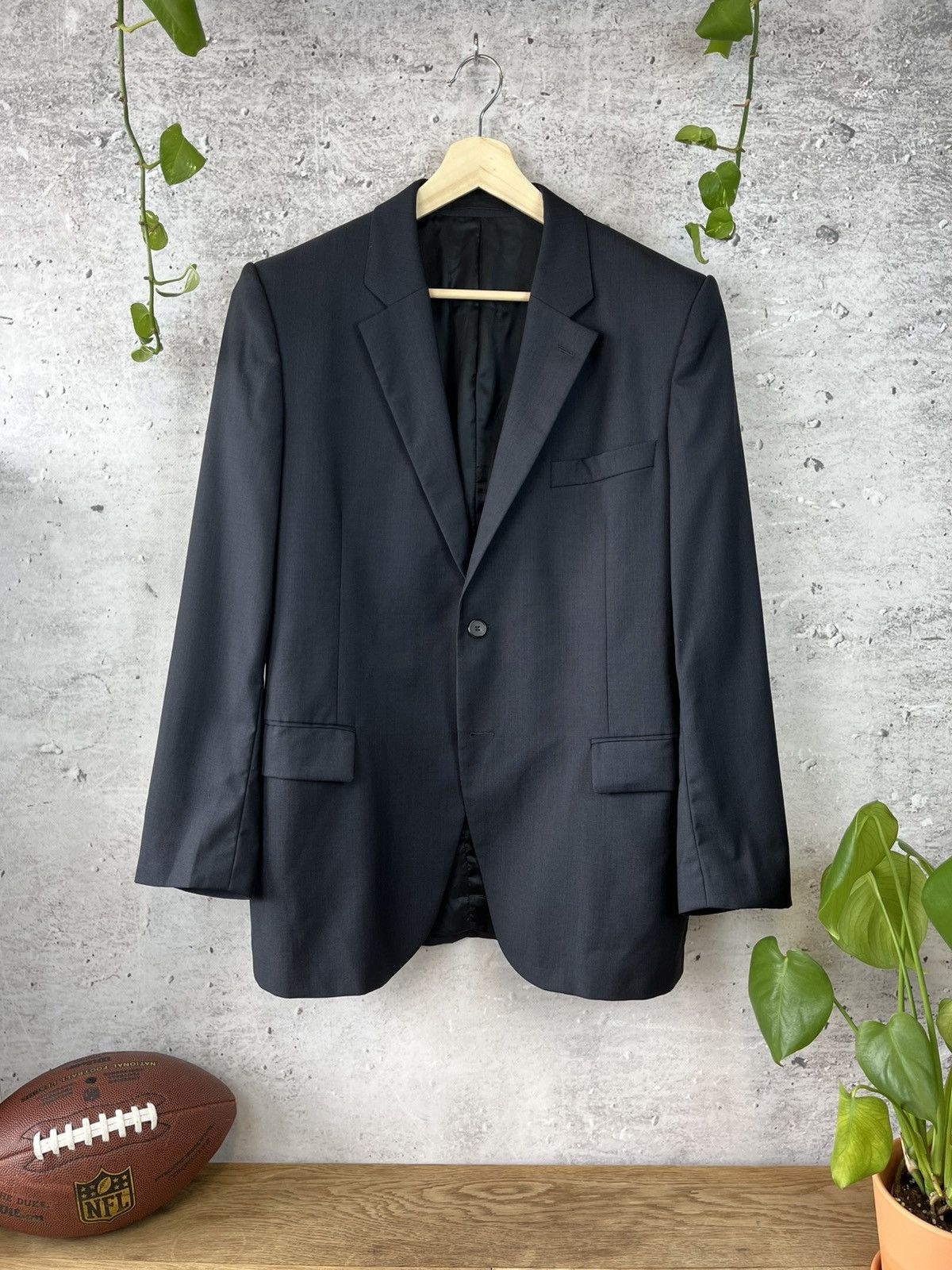Givenchy Givenchy - dark navy suit blazer jacket France luxury 52 Size 52S - 1 Thumbnail