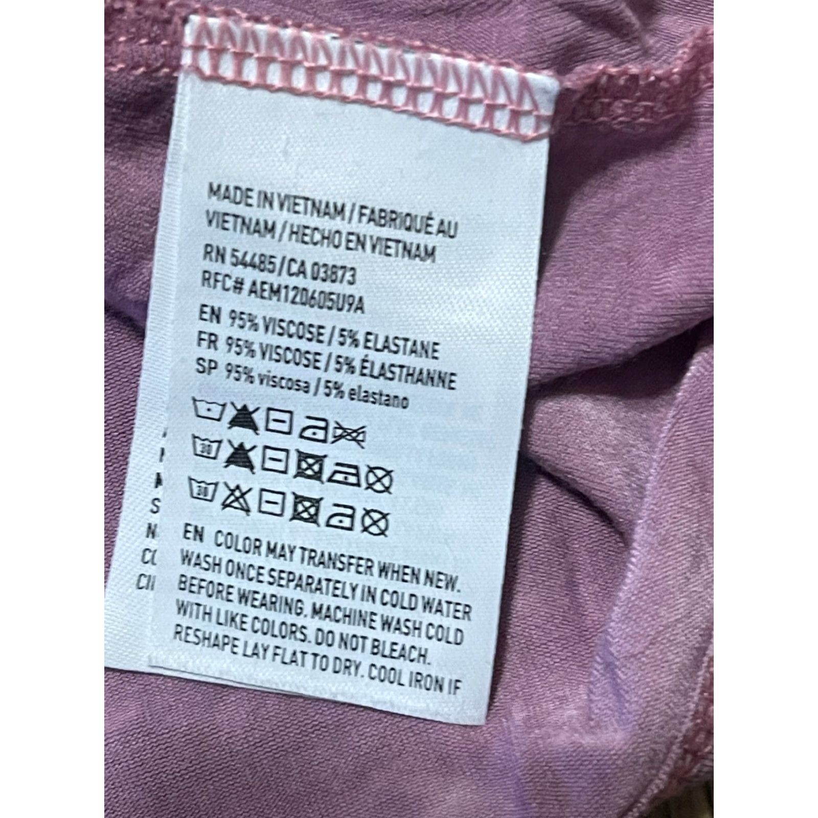 American Eagle Outfitters American Eagle Outfitters Tank Top Womens Small Purple White Sleeveless Halter Casual Basic Modern Spring Summer Fall Regular Womens Size S / US 4 / IT 40 - 6 Thumbnail