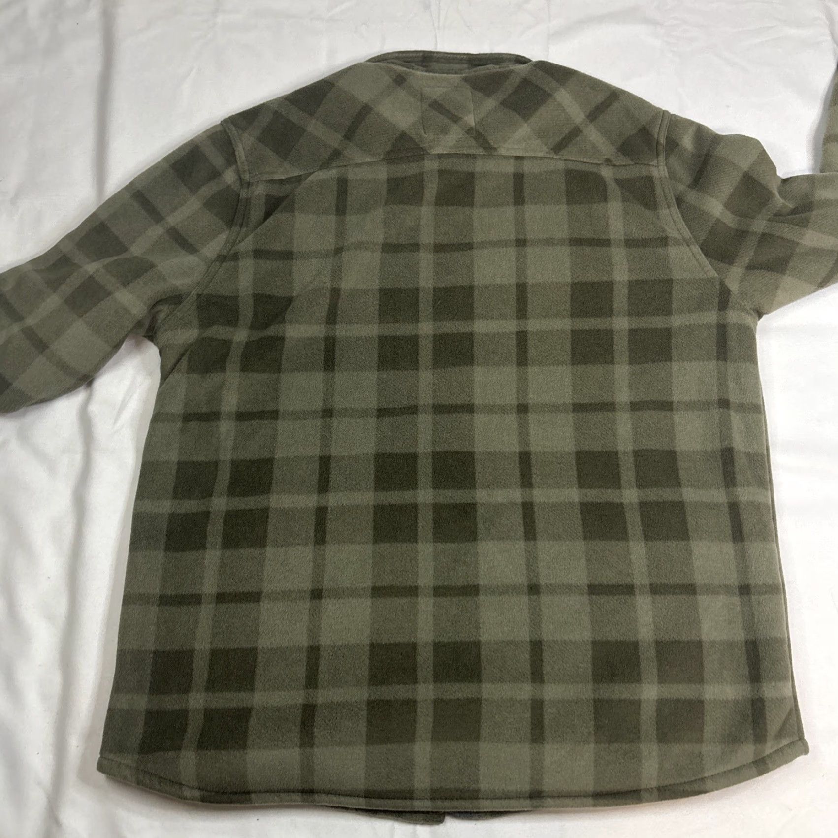 Vintage Voyage Fleece Snap Up Men’s 2XL Gray Plaid Sherpa Lined Jacket Windbreaker Snap Closure Regular Size Men’s Size US XXL / EU 58 / 5 - 6 Thumbnail