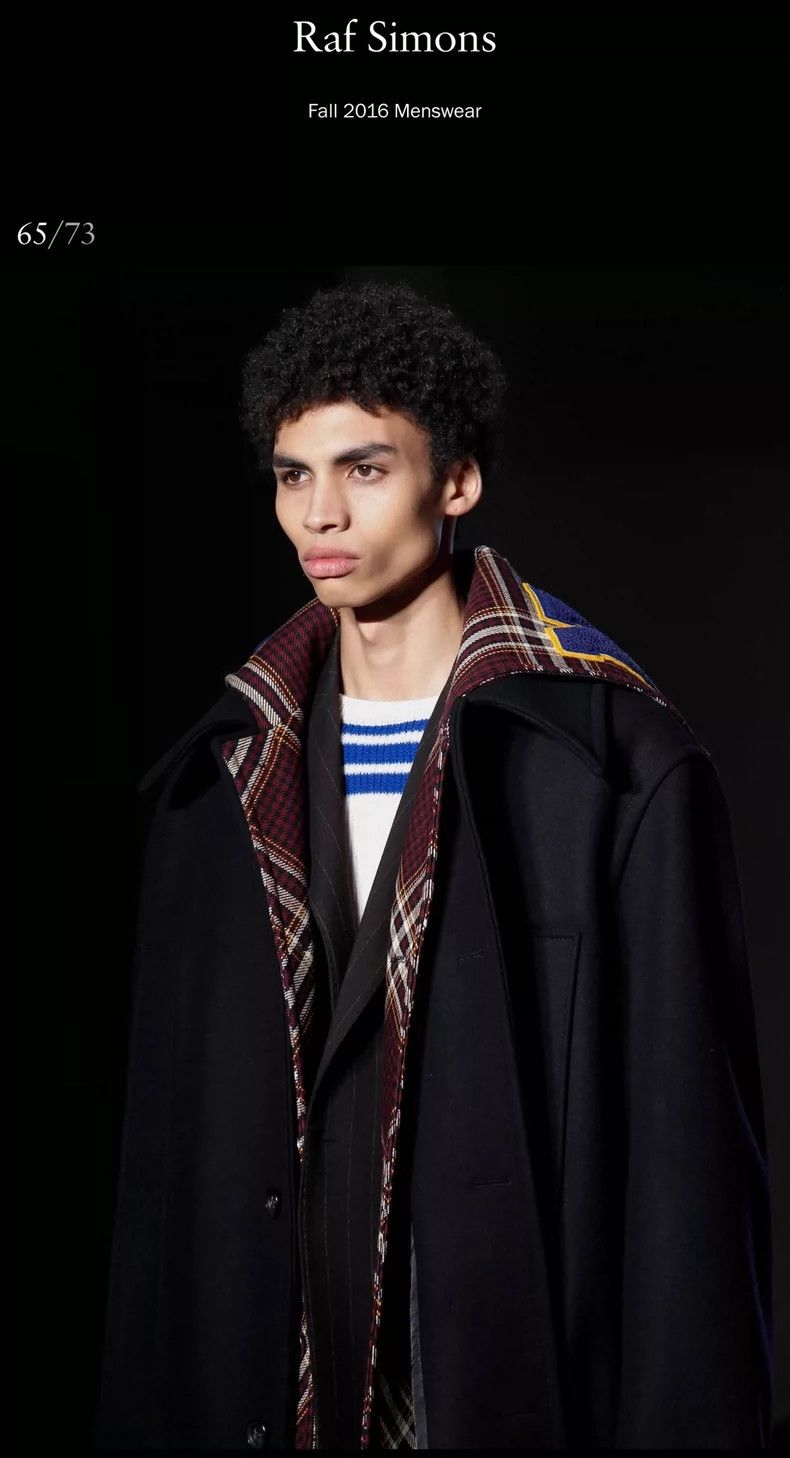 Raf Simons Raf simons Show style sailor collar plaid coat Size US S / EU 44-46 / 1 - 4 Thumbnail