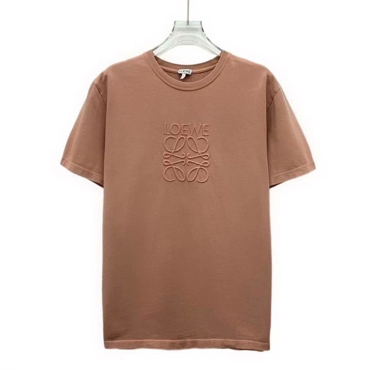 Loewe Loewe Pink Logo Embroidered Cotton T-Shirt Size XS / US 0-2 / IT 36-38 - 1 Thumbnail