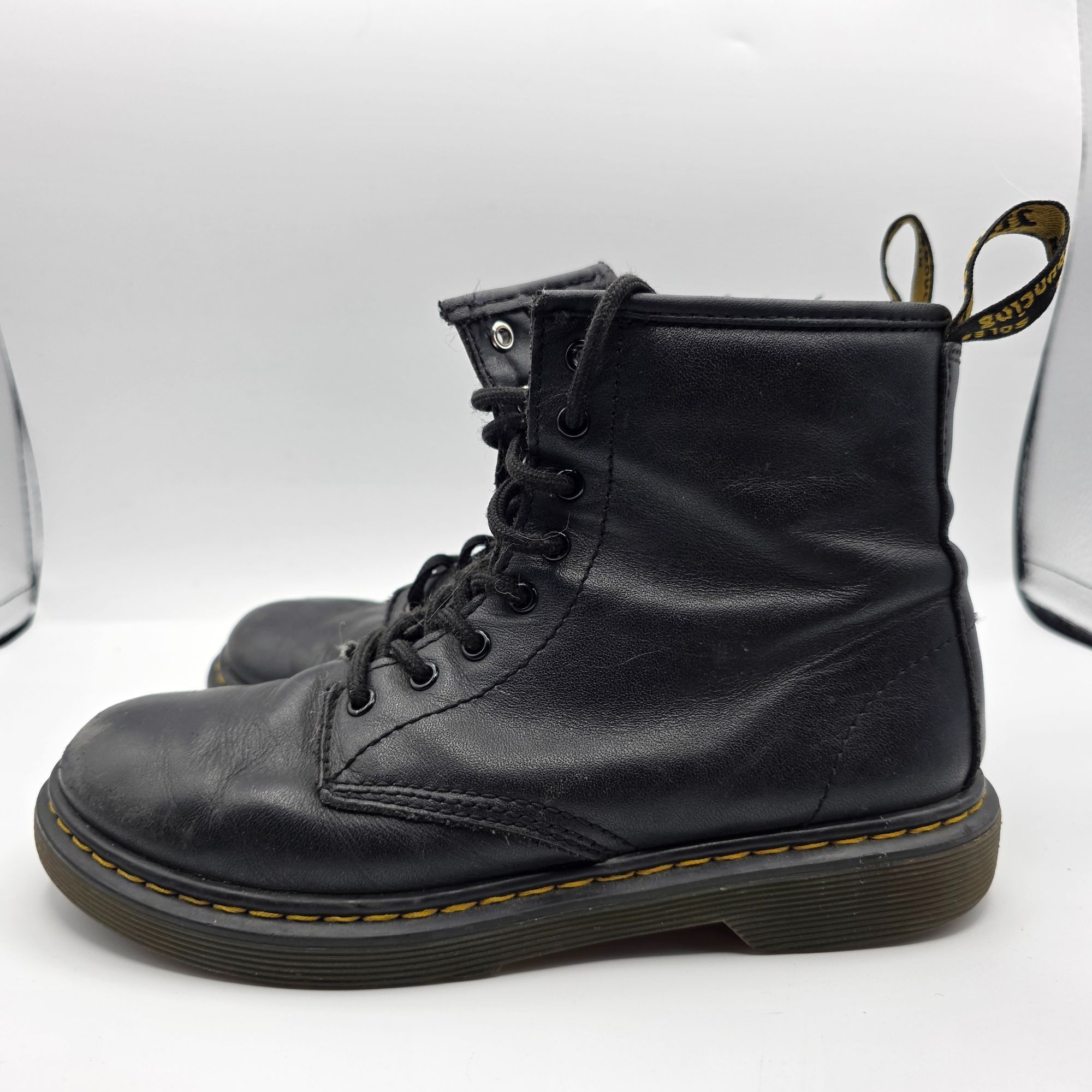 Dr. Martens Dr. Martens Womens Size 5 Black Leather Ankle Boots 1460 J S Size US 5 / IT 35 - 14 Thumbnail