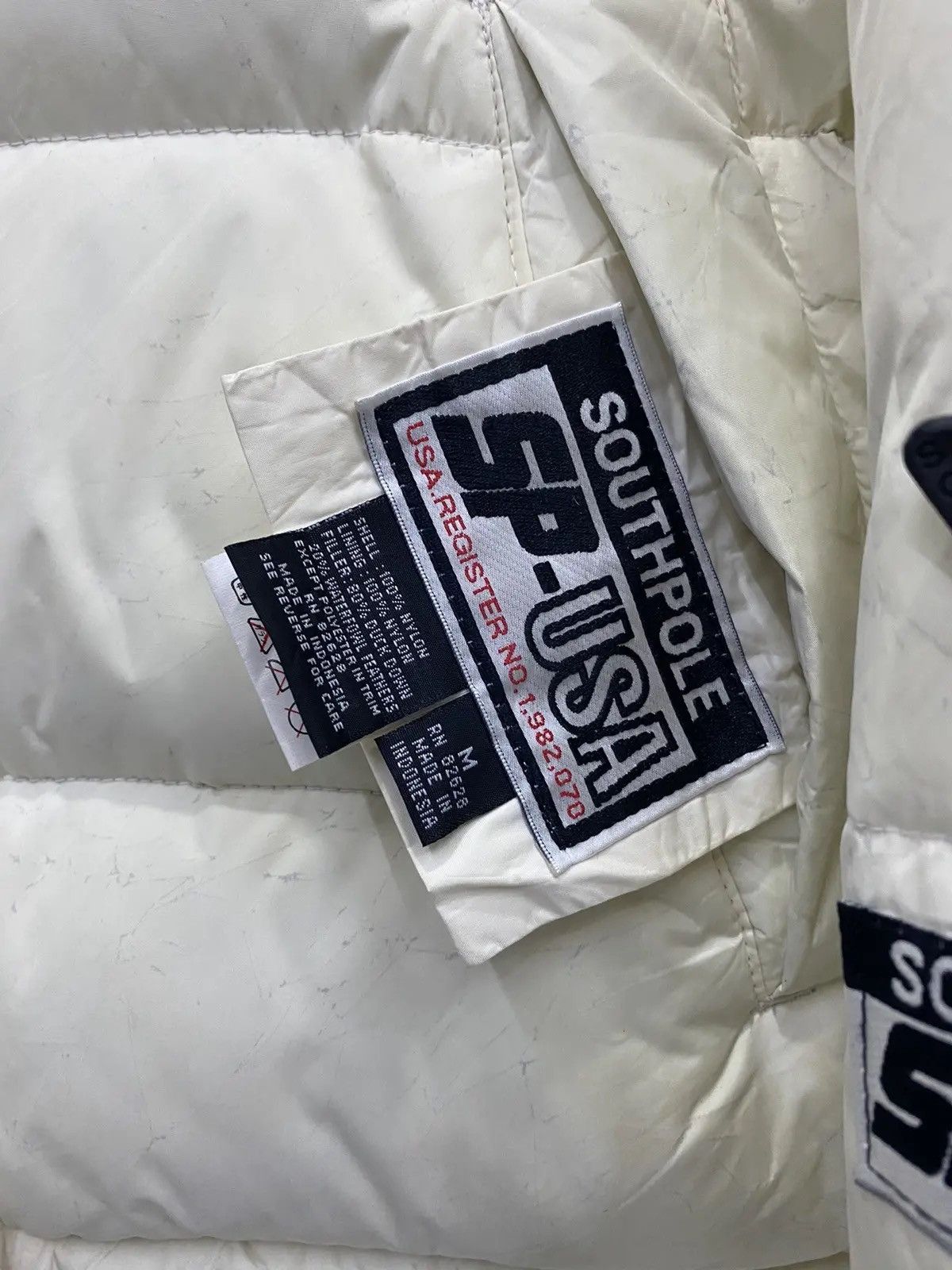 JNCO 🔥SOUTHPOLE PUFFER GOOSE DOWN REVERSIBLE BOMBER JACKET Size US L / EU 52-54 / 3 - 13 Thumbnail