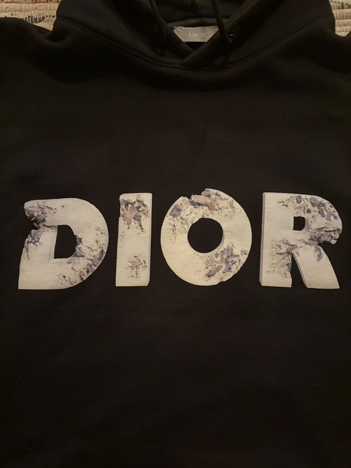 Daniel Arsham × Dior Dior x Daniel Arsham Graphic Eroded Logo Hoodie SS20 Size US XXS / EU 40 - 3 Thumbnail
