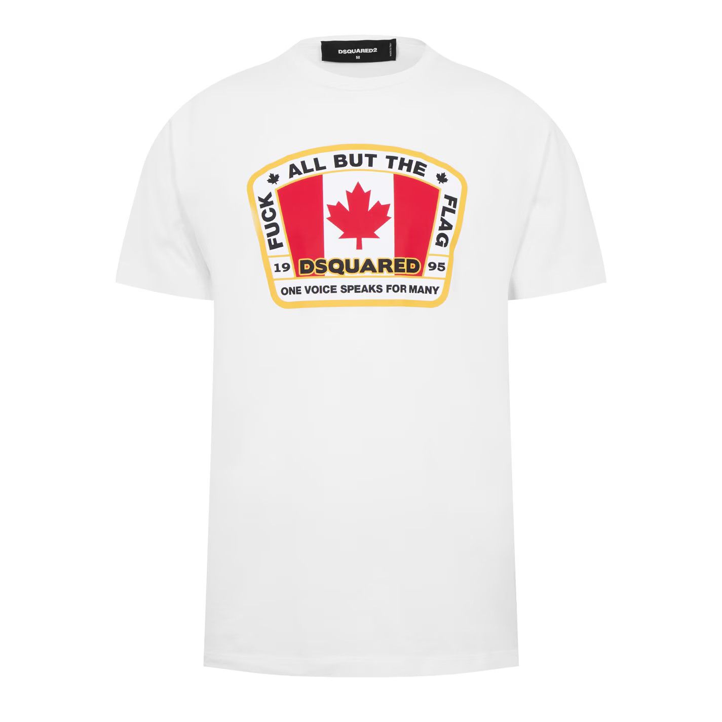 Dsquared2 o1g2r1mq0426 Canada Flag Printed T-Shirt in White Size US M / EU 48-50 / 2 - 1 Thumbnail