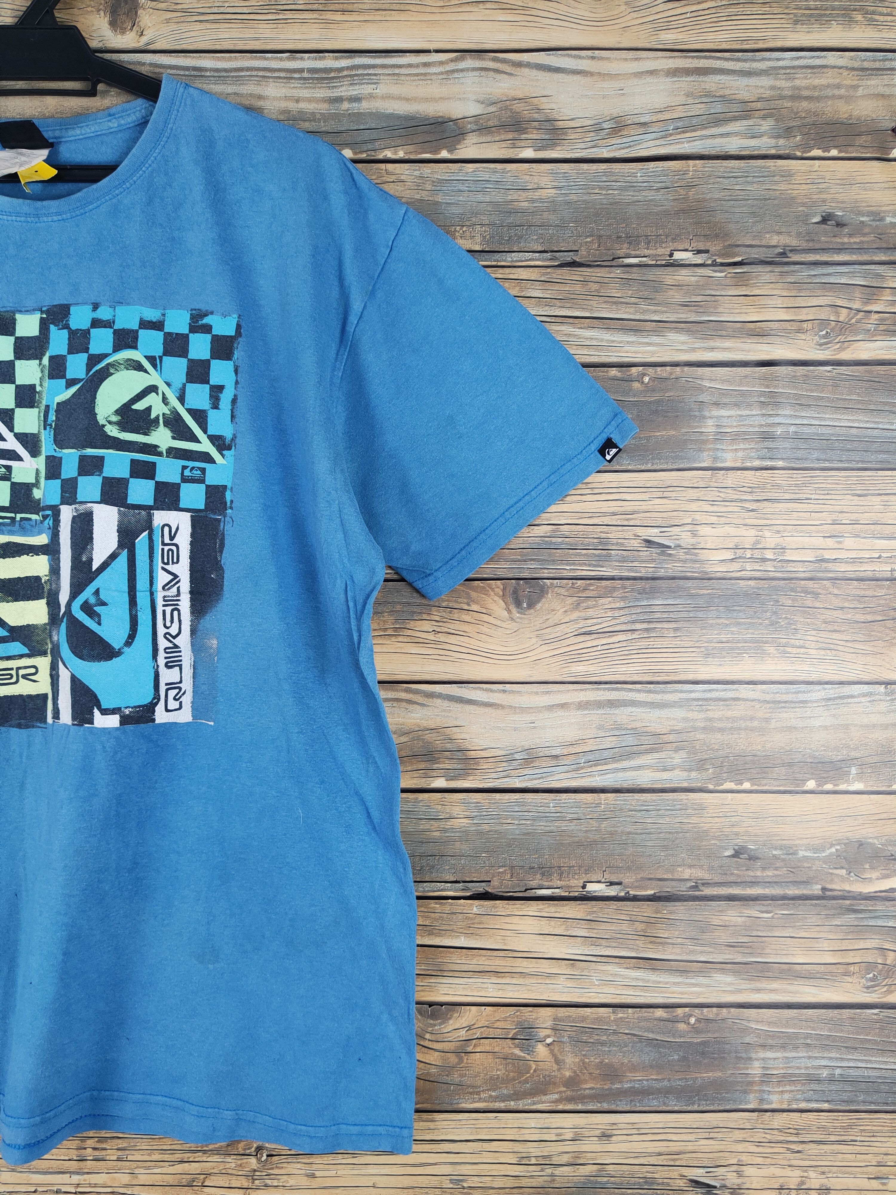 Quiksilver DL Quicksilver Light Blue Short Sleeve T-shirt #2543 Size US L / EU 52-54 / 3 - 6 Thumbnail