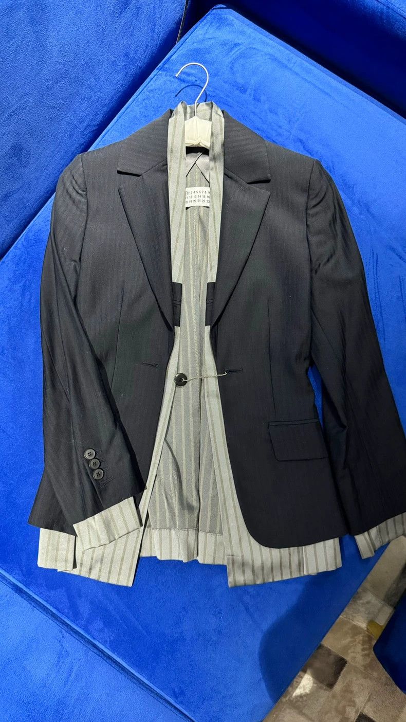 Maison Margiela Size 38 Fake two wool suit jackets 2501-Nex
