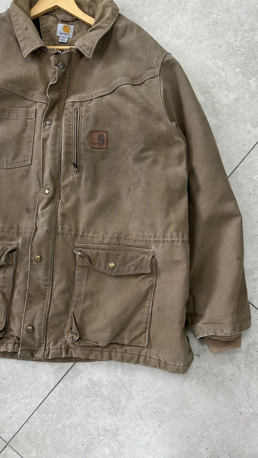 Carhartt Vintage Carhartt distressed jacket xxl size Size US XXL / EU 58 / 5 - 4 Thumbnail