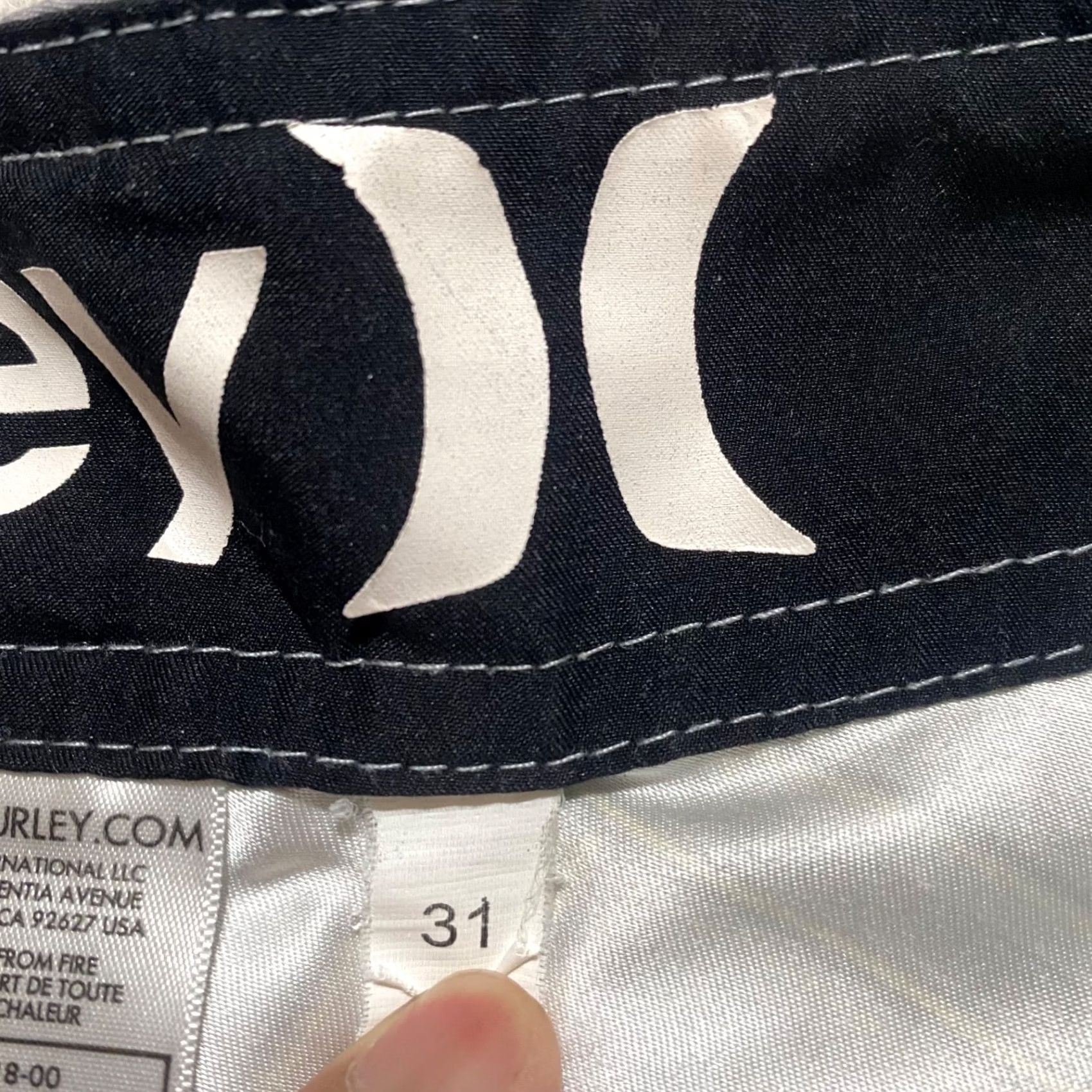 Hurley Hurley Mens Bermuda Shorts 31 Multicolor Plaid Check Quick Dry Pockets Inseam 10" Outdoor Beach Casual Regular Size 31 Mens Size US 31 - 4 Thumbnail