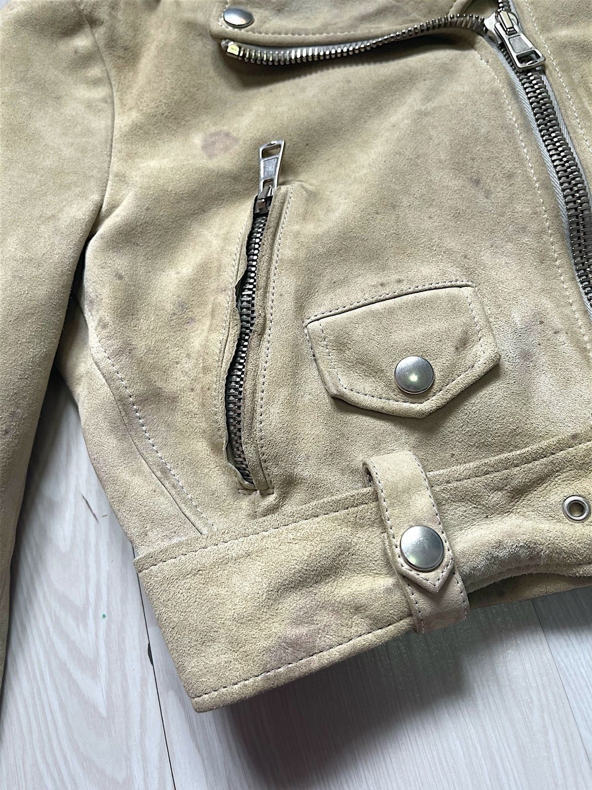 Acne Studios ACNE STUDIOS Suede Biker Jacket Size S / US 4 / IT 40 - 7 Thumbnail
