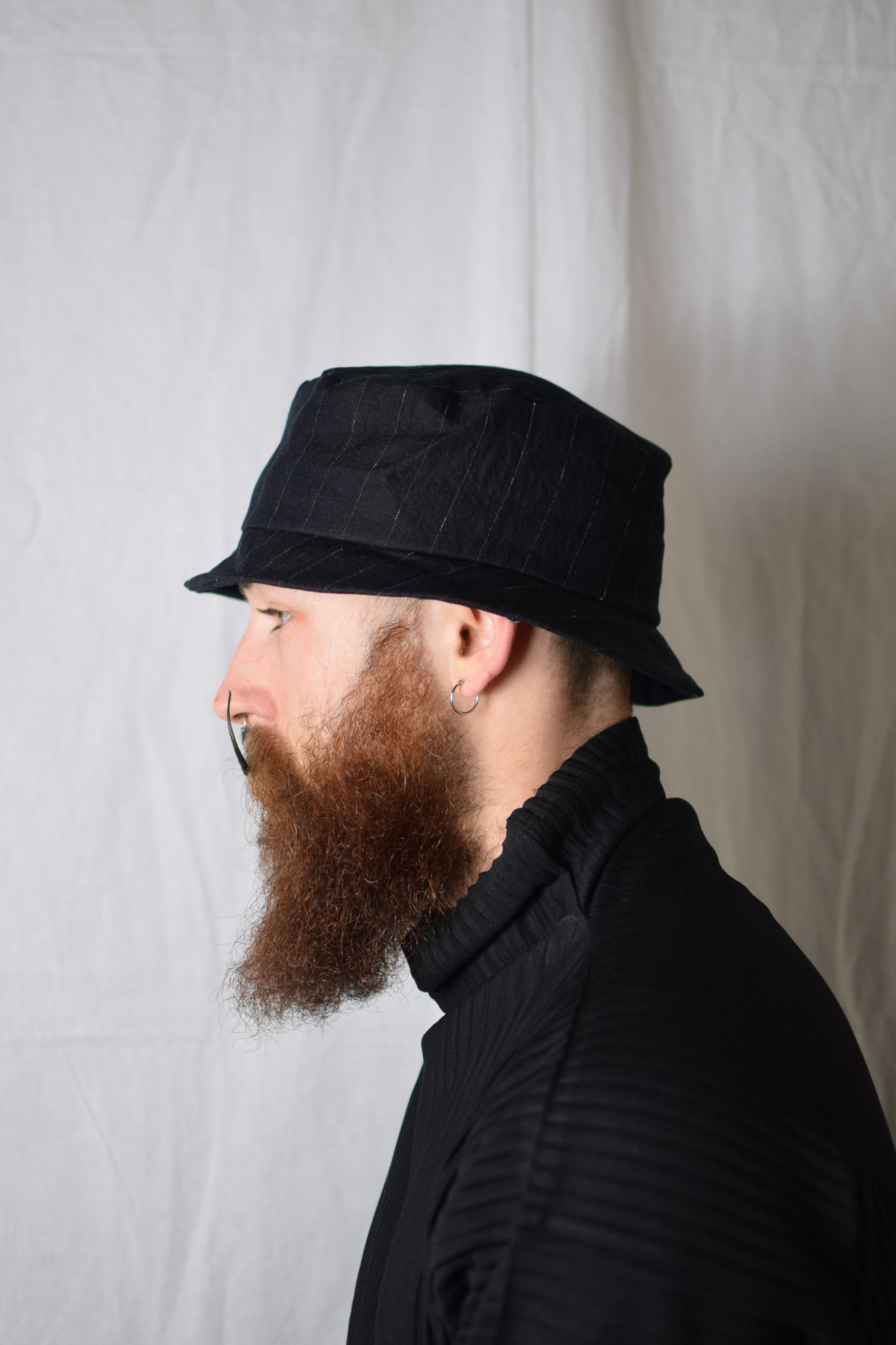 Devoa Devoa AW21 Striped Bucket Hat - DC-AFH Size ONE SIZE - 3 Thumbnail