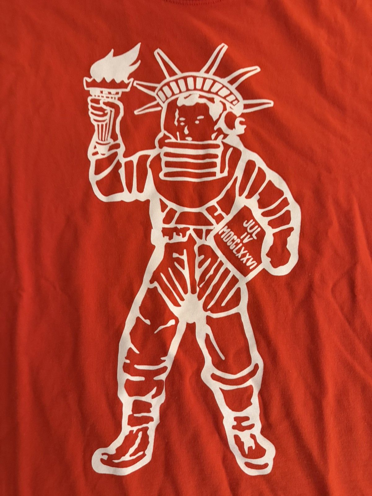 Billionaire Boys Club Red Billionaire Boys Club t-shirt statue of liberty Size US XL / EU 56 / 4 - 2 Thumbnail