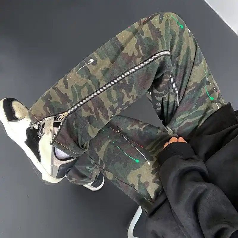 Japanese Brand × Vintage Y2K Fashion Camouflage Baggy Tracksuit Cargo Pants Size US 30 / EU 46 - 5 Thumbnail