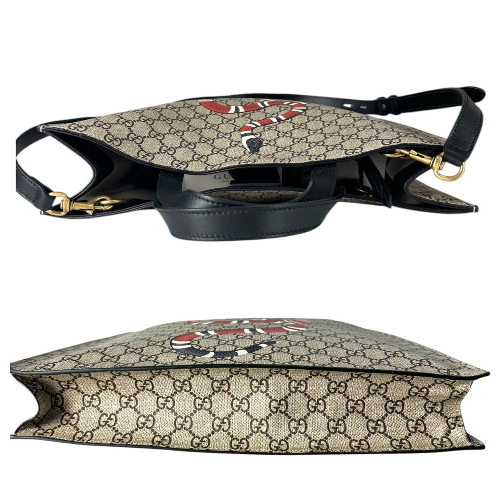 Gucci Gucci Monogram Snake Tote Bag Size ONE SIZE - 5 Thumbnail