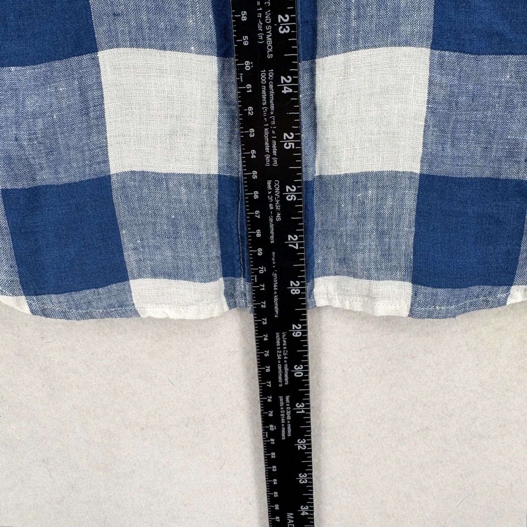Banana Republic Banana Republic Shirt Mens Small Blue Buffalo Check Long Sleeve Linen Camden Fit Shirt Mens Small Blue Plaid Casual Slim Button-Up Linen Cam​den Fit Size US S / EU 44-46 / 1 - 7 Thumbnail