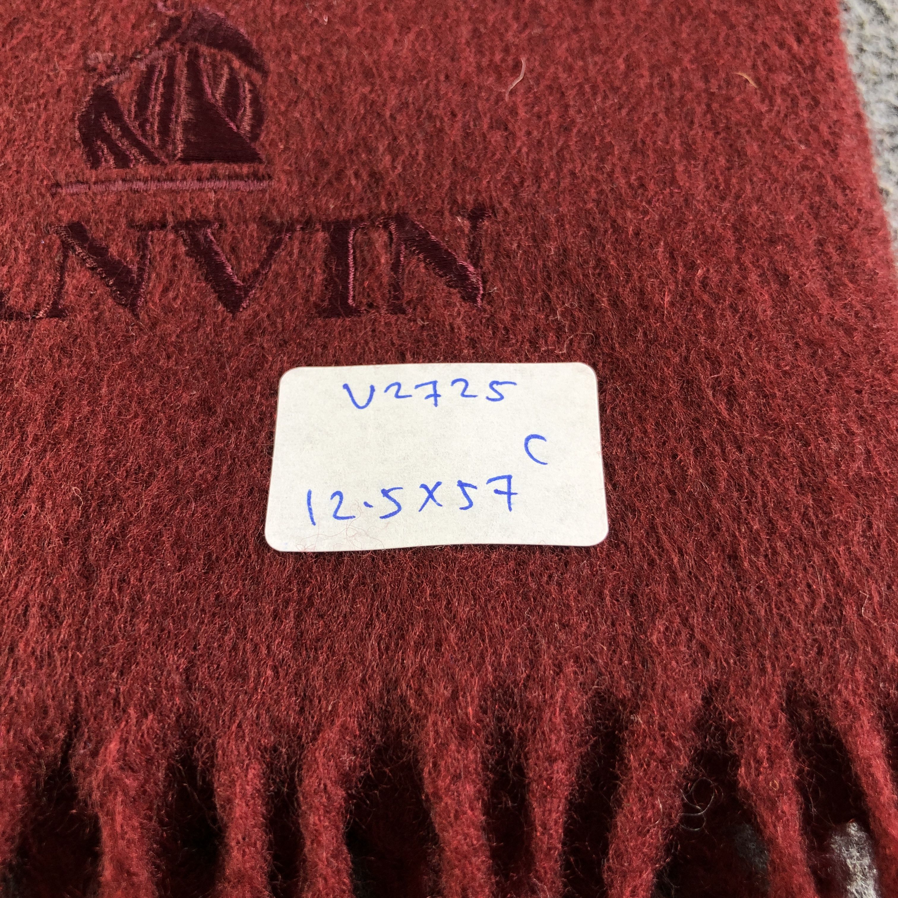 Lanvin Lanvin Plain Cashmere Scarf Muffler Neckwear V2725 Size ONE SIZE - 5 Thumbnail