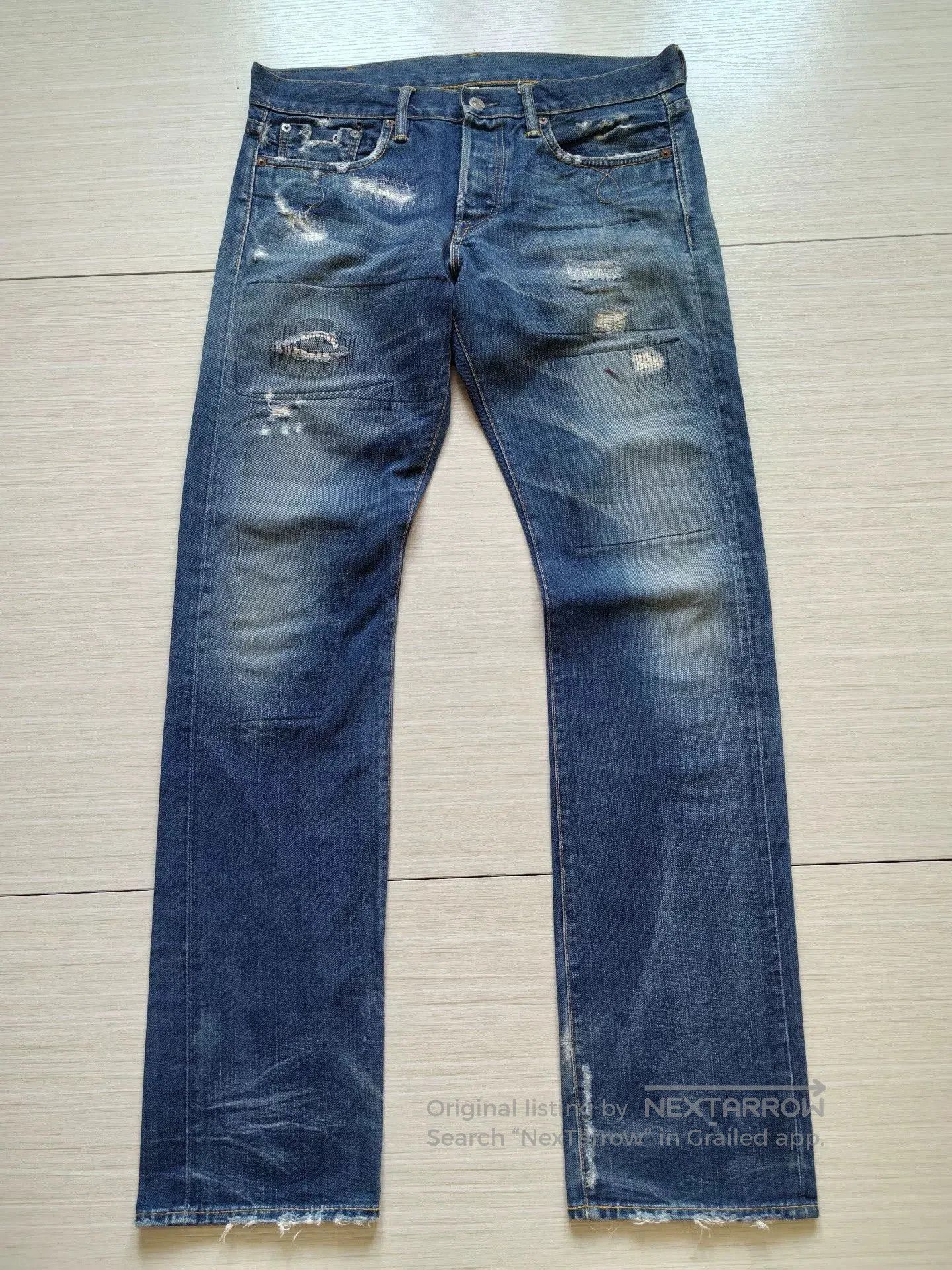 RRL Ralph Lauren RRL Slim Boot Cut Denim Jeans. Size US 30 / EU 46 - 2 Thumbnail