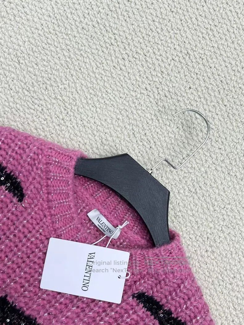 Valentino Valentino Pink embroidered sweater Size XS / US 0-2 / IT 36-38 - 3 Thumbnail