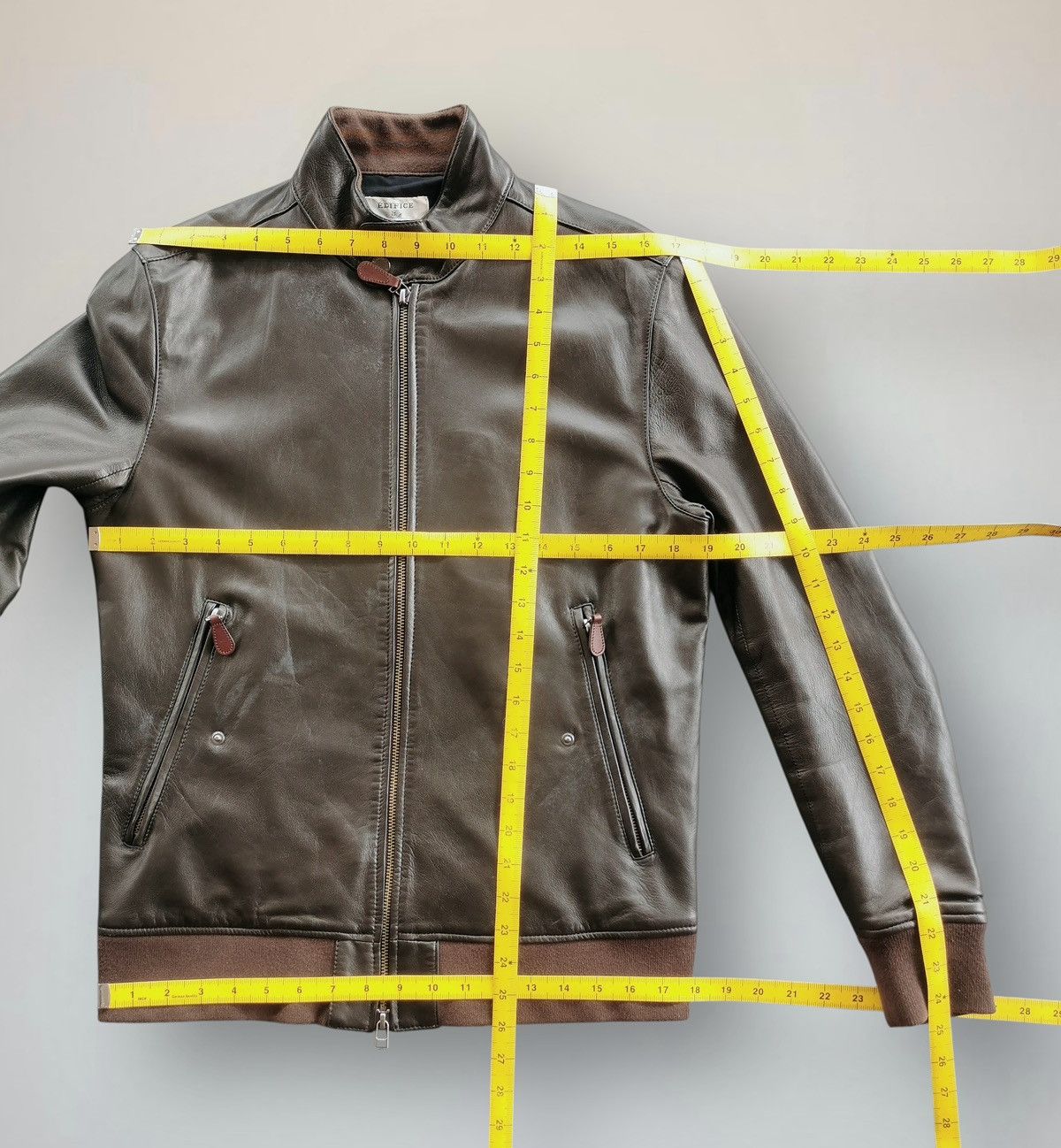 Edifice Japan EDIFICE Leather Bomber Jacket Sheepskin Rare Piece Size US S / EU 44-46 / 1 - 13 Thumbnail