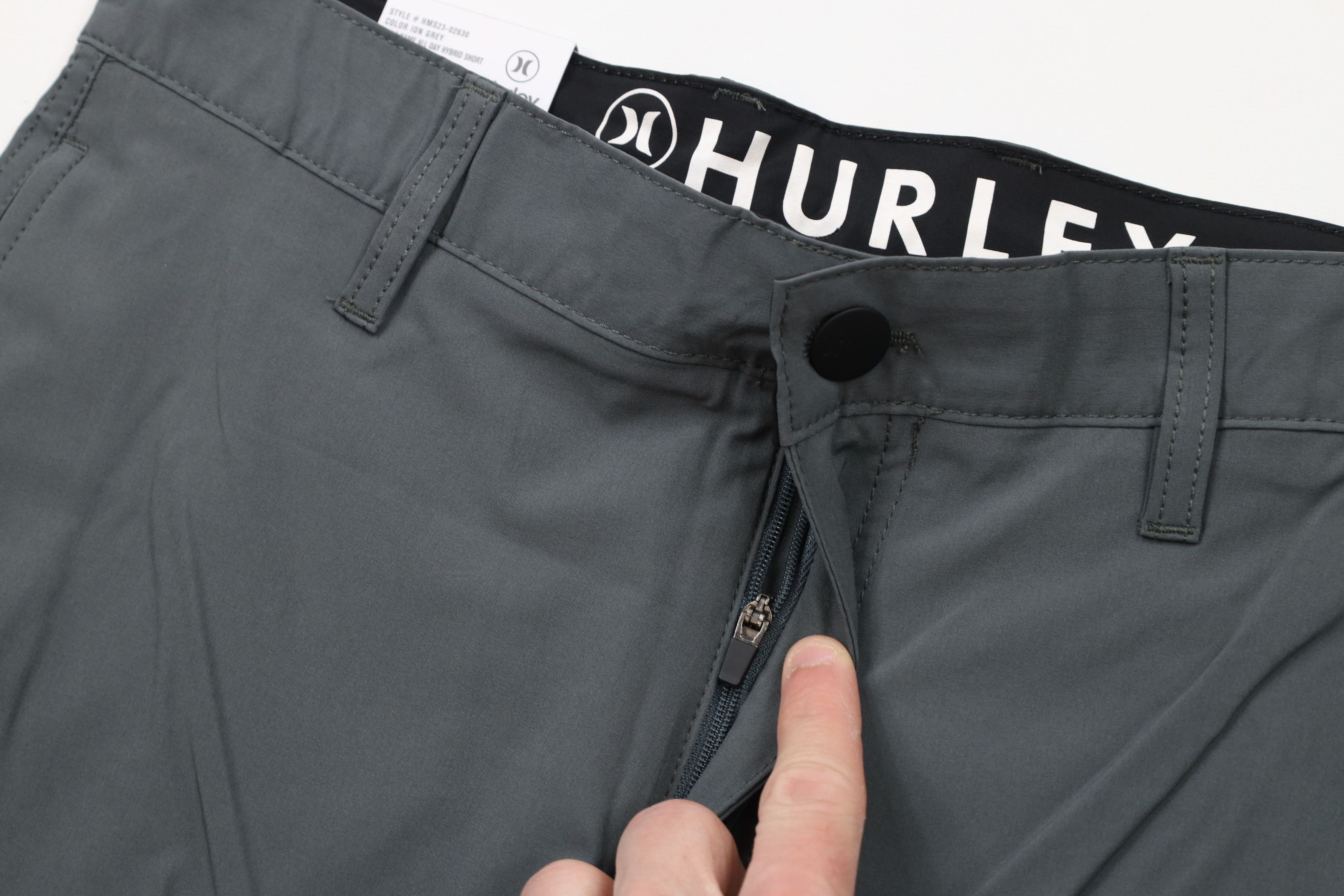 Hurley × Vintage New Hurley Above Knee Hybrid Shorts Stretch Gray Reflective Size US 30 / EU 46 - 6 Thumbnail