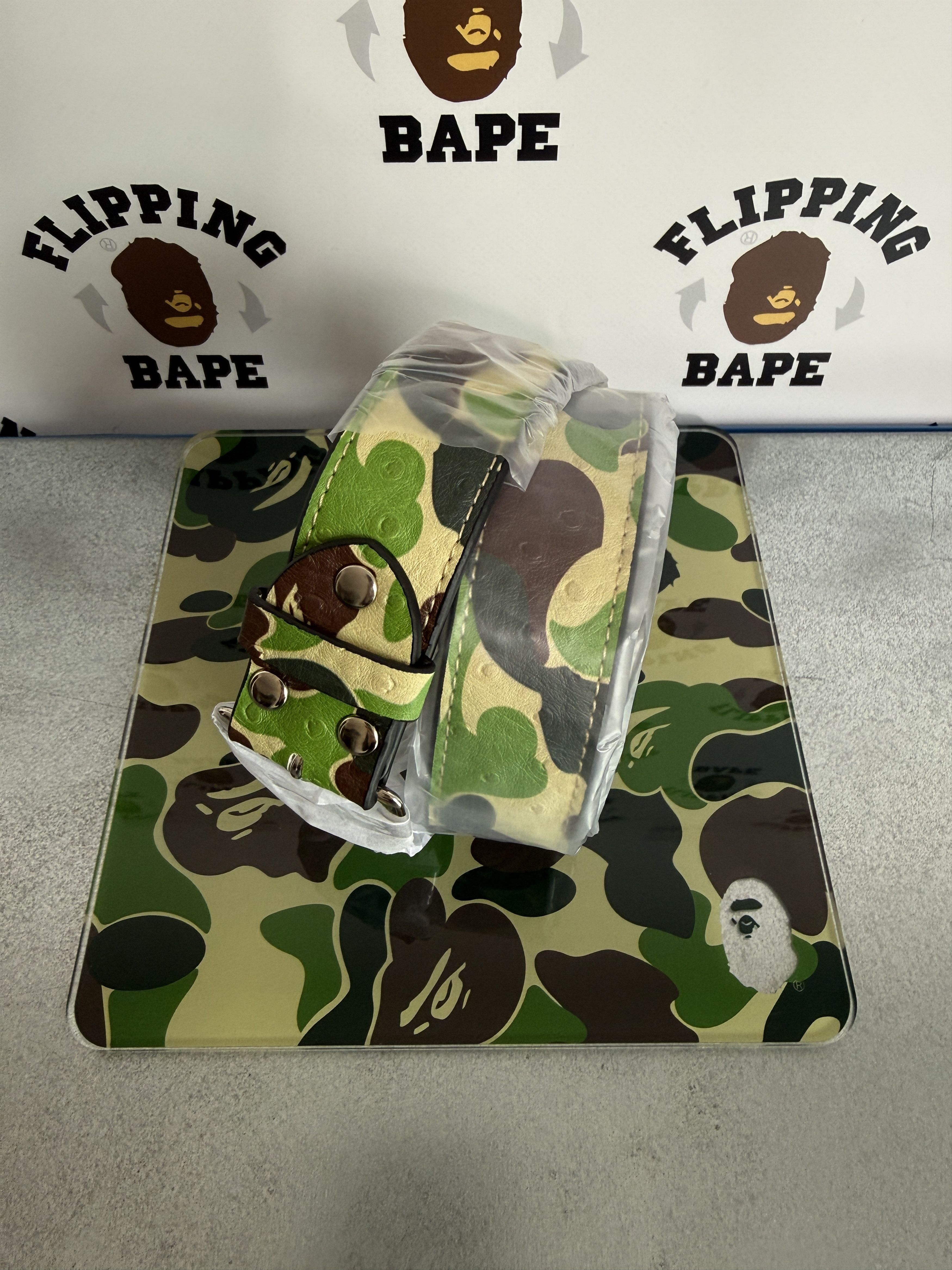Bape BAPE ABC CAMO PU OSTRICH BELT (L/36) Size 36 - 4 Thumbnail