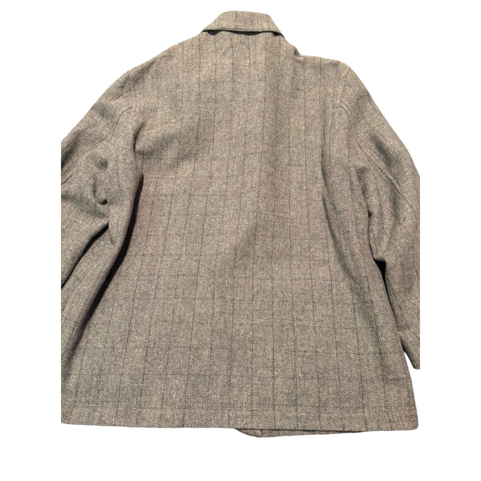 Pendleton VINTAGE Pendleton Heritage Limited Edition Men’s Chore Blazer Gray Plaid Wool XL Size 46R - 7 Thumbnail
