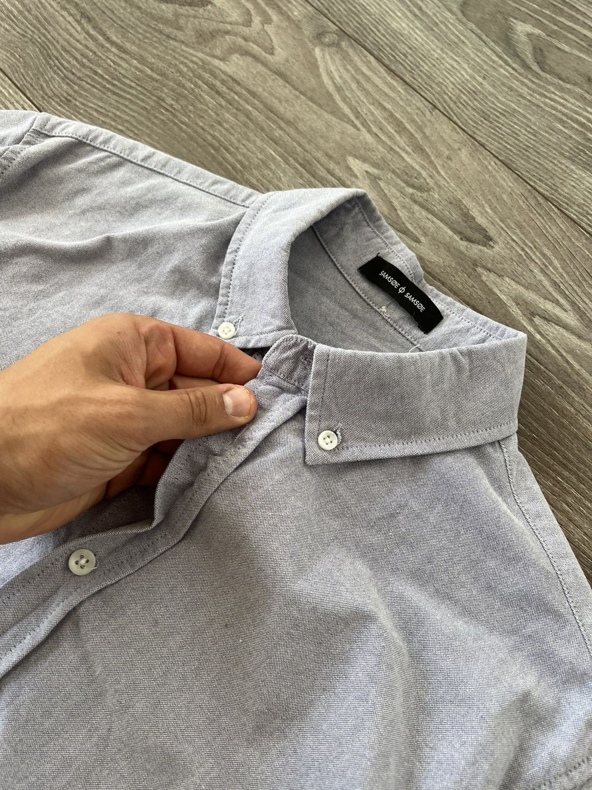Samsoe Samsoe Samsoe Samsoe Basic Helsinki Oxford Button Up Casual Shirt Size US M / EU 48-50 / 2 - 11 Thumbnail