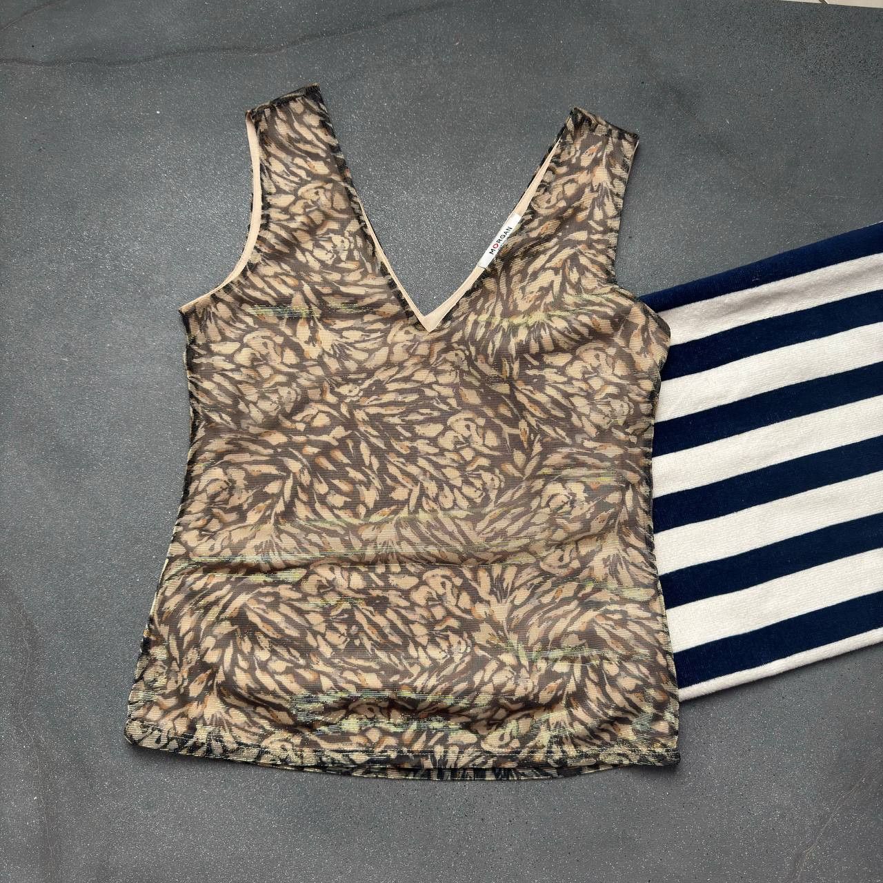 Japanese Brand × Vintage Morgan de Toi Vintage Y2K Sexy Glam Tank Top Size S / US 4 / IT 40 - 1 Thumbnail