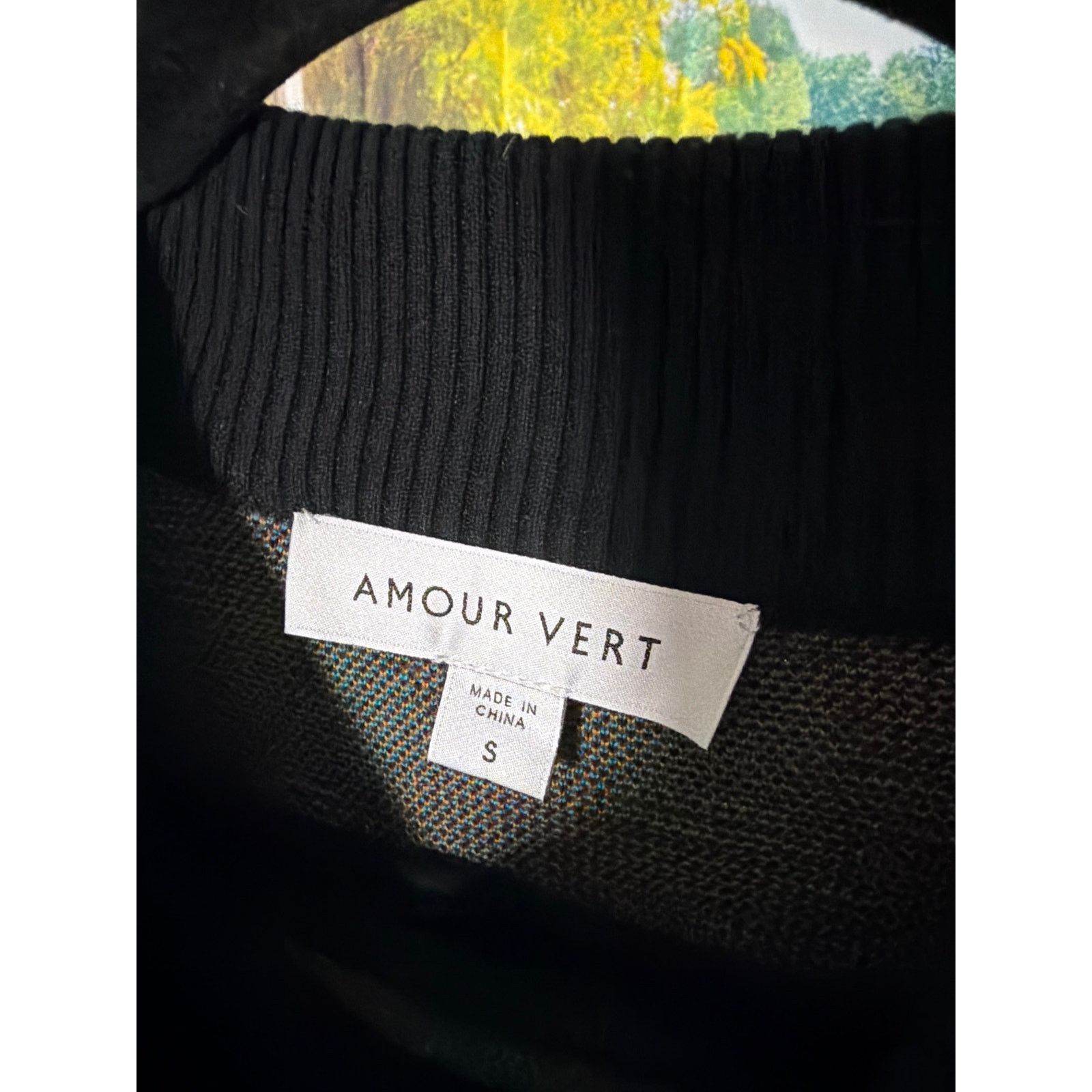 Vertabrae 0249 Amour Vert Floral Intarsia Knit Sweater Size Small Size S / US 4 / IT 40 - 2 Thumbnail