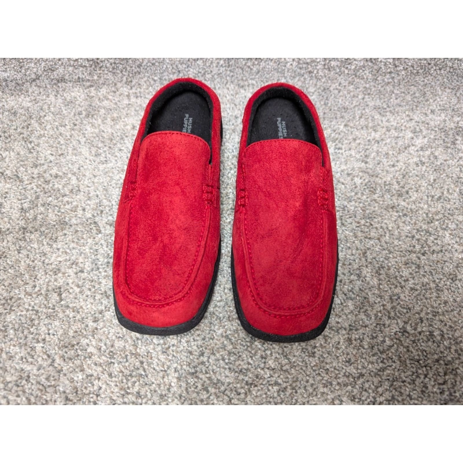 Hush Puppies VINTAGE Hush Puppies Red Suede Loafers Flat Slip On Women 7 Red Retro Loafer Comfort Quiet Luxury Grandmacore Womens Size US 7 / IT 37 - 4 Thumbnail