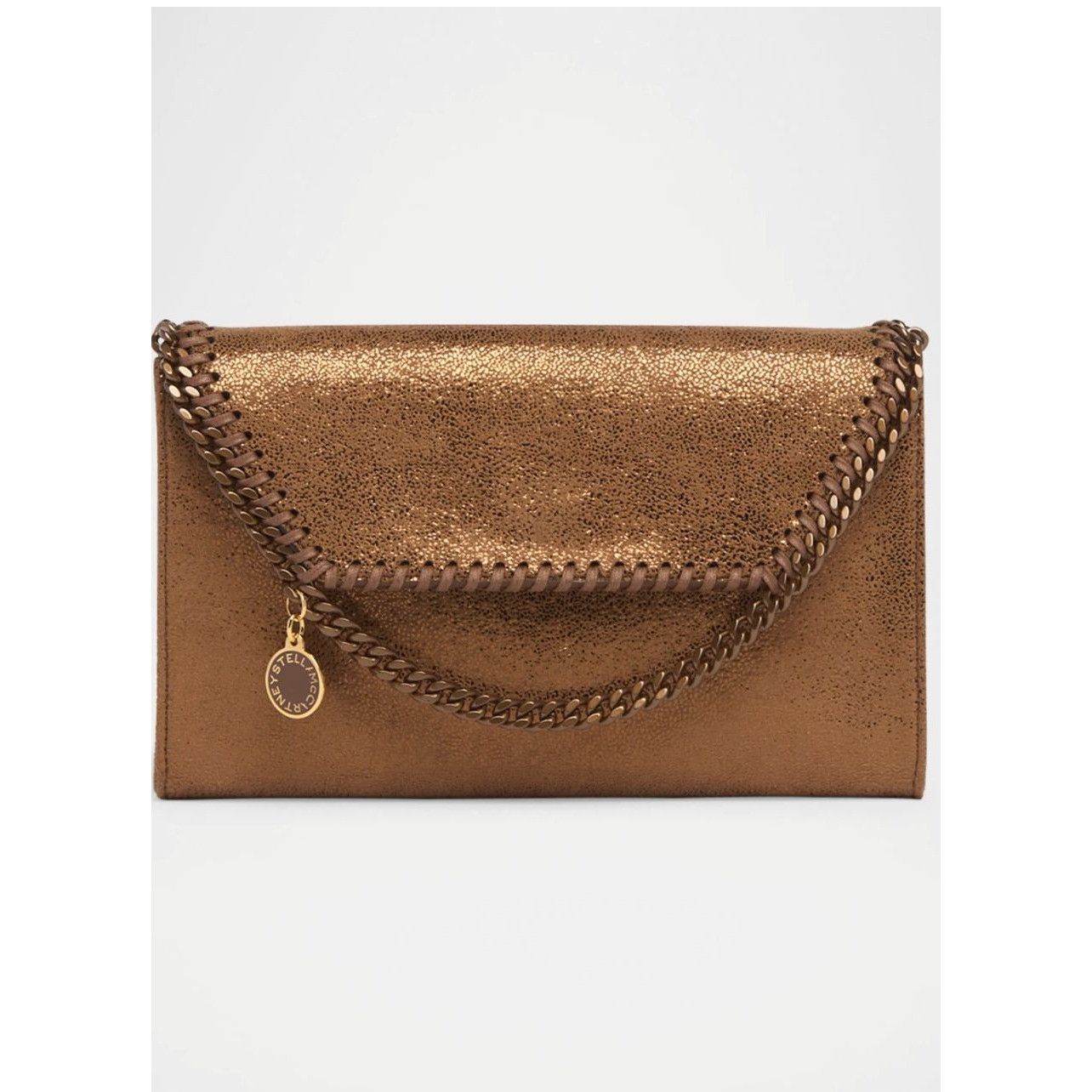 Stella McCartney Stella McCartney Bronze Shiny Chamois Wallet on chain Size ONE SIZE - 3 Thumbnail