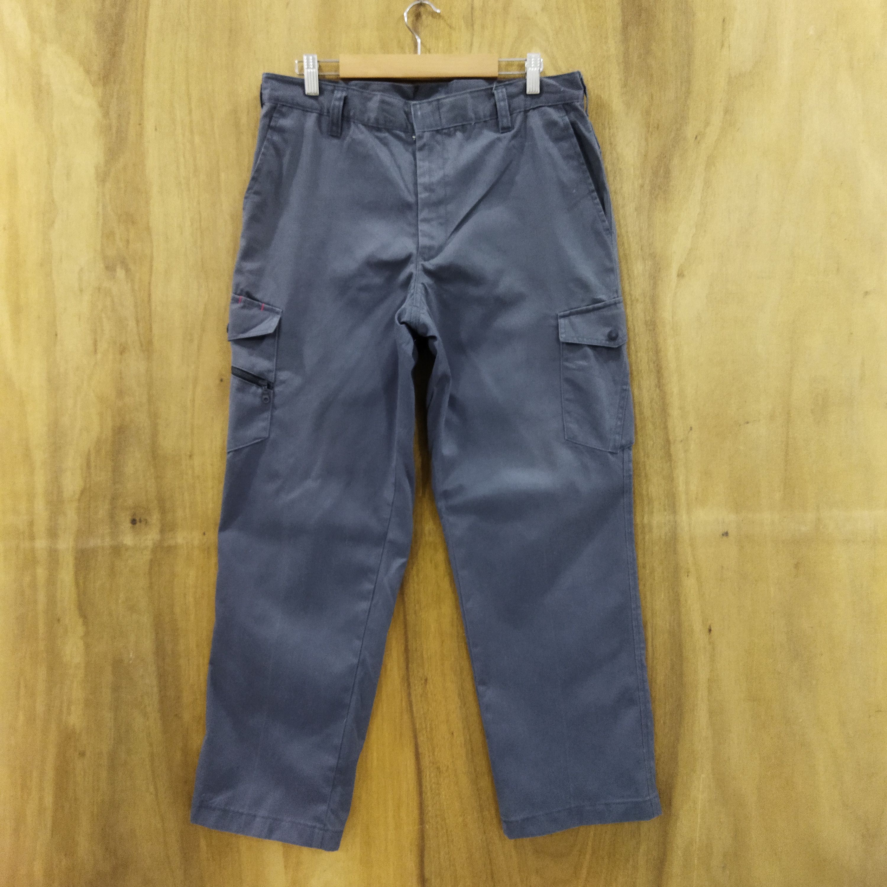 Japanese Brand W.IMPACK GREY CARGO PANTS Size US 34 / EU 50 - 1 Thumbnail