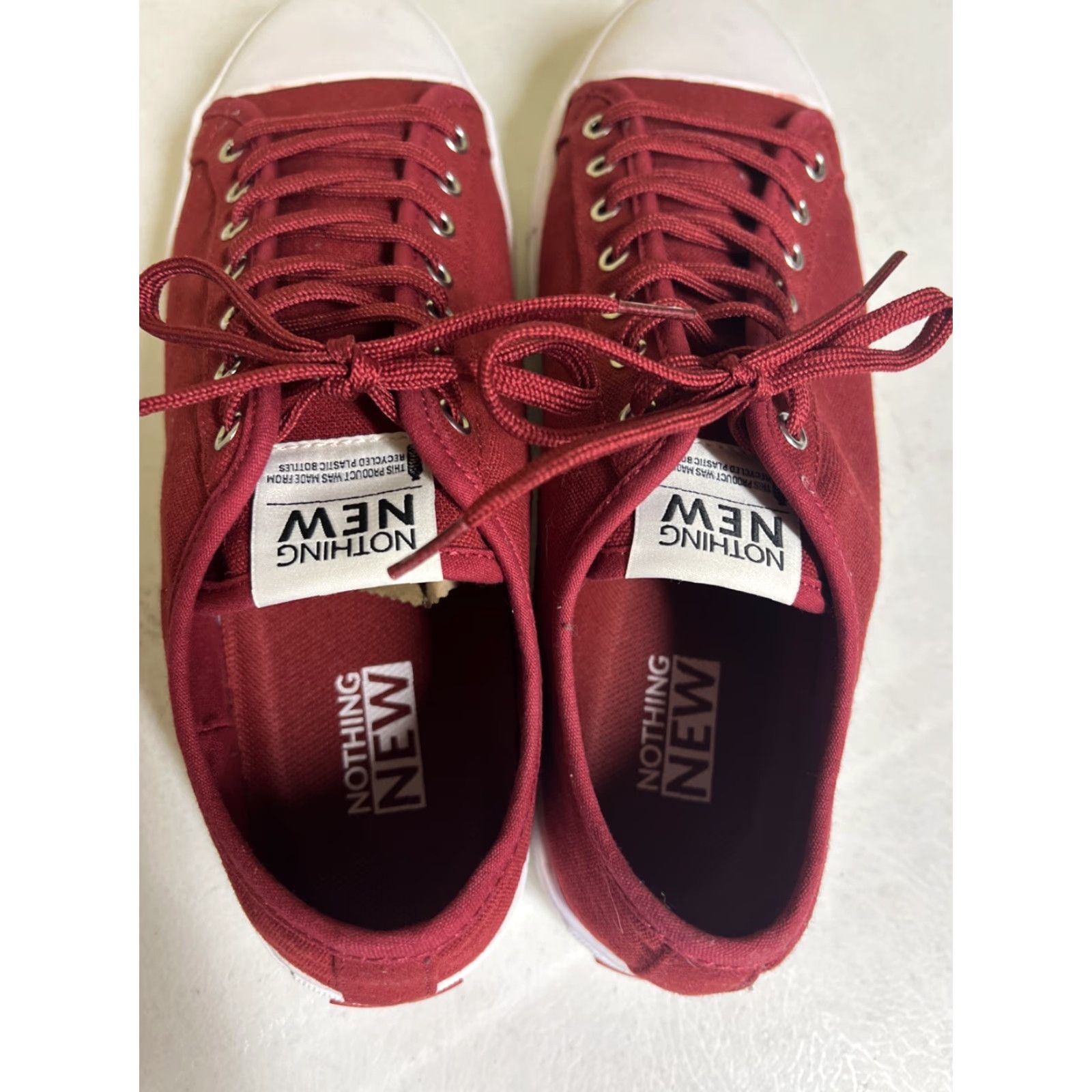 J Brand NOTHING NEW Sneaker LowTop Classic Women Size 10 Red & White Size US 10 / IT 40 - 6 Thumbnail